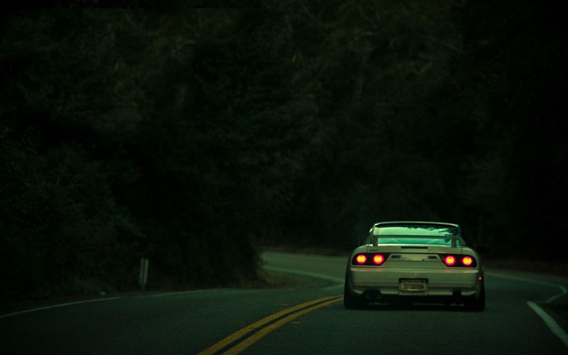 1920x1200 White cars nissan roads backview nissan 200sx nissan 180sx, Desktop