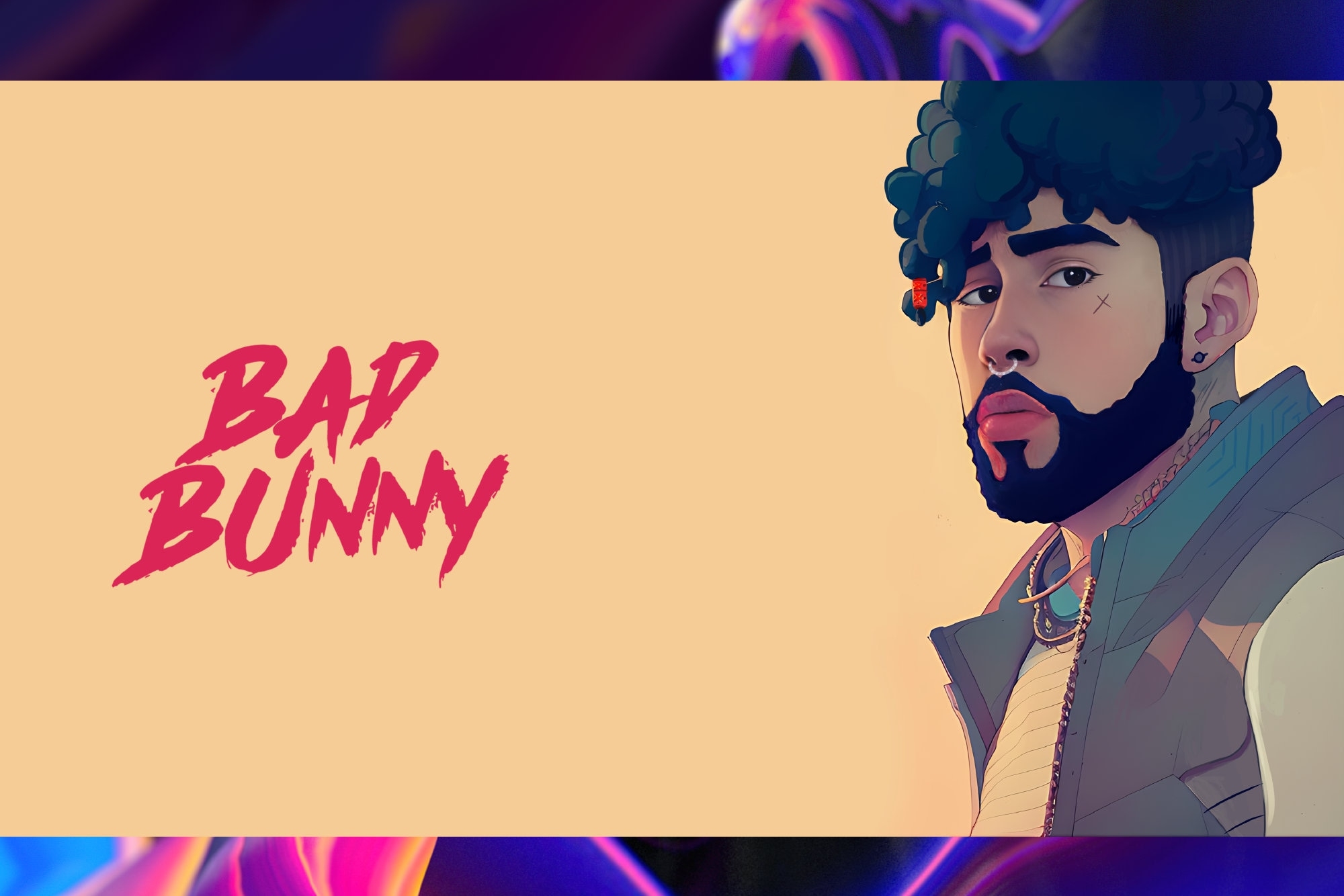 2000x1340 Bad Bunny Wallpaper 005 Digital Download, Desktop