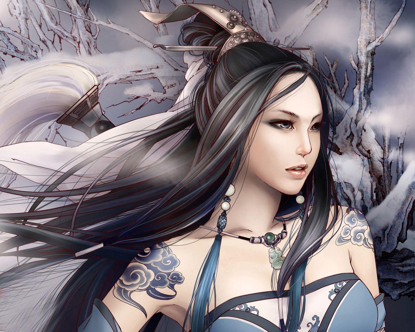 1380x1100 Anime. Warrior girl, Fantasy girl, Warrior woman, Desktop