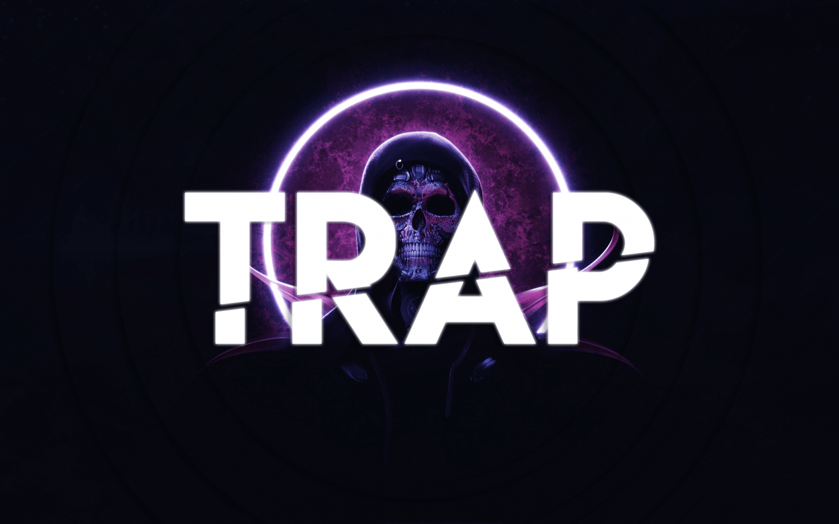 1680x1050 Download  Trap Music, Skull, Hoodie Wallpaper for MacBook, Desktop