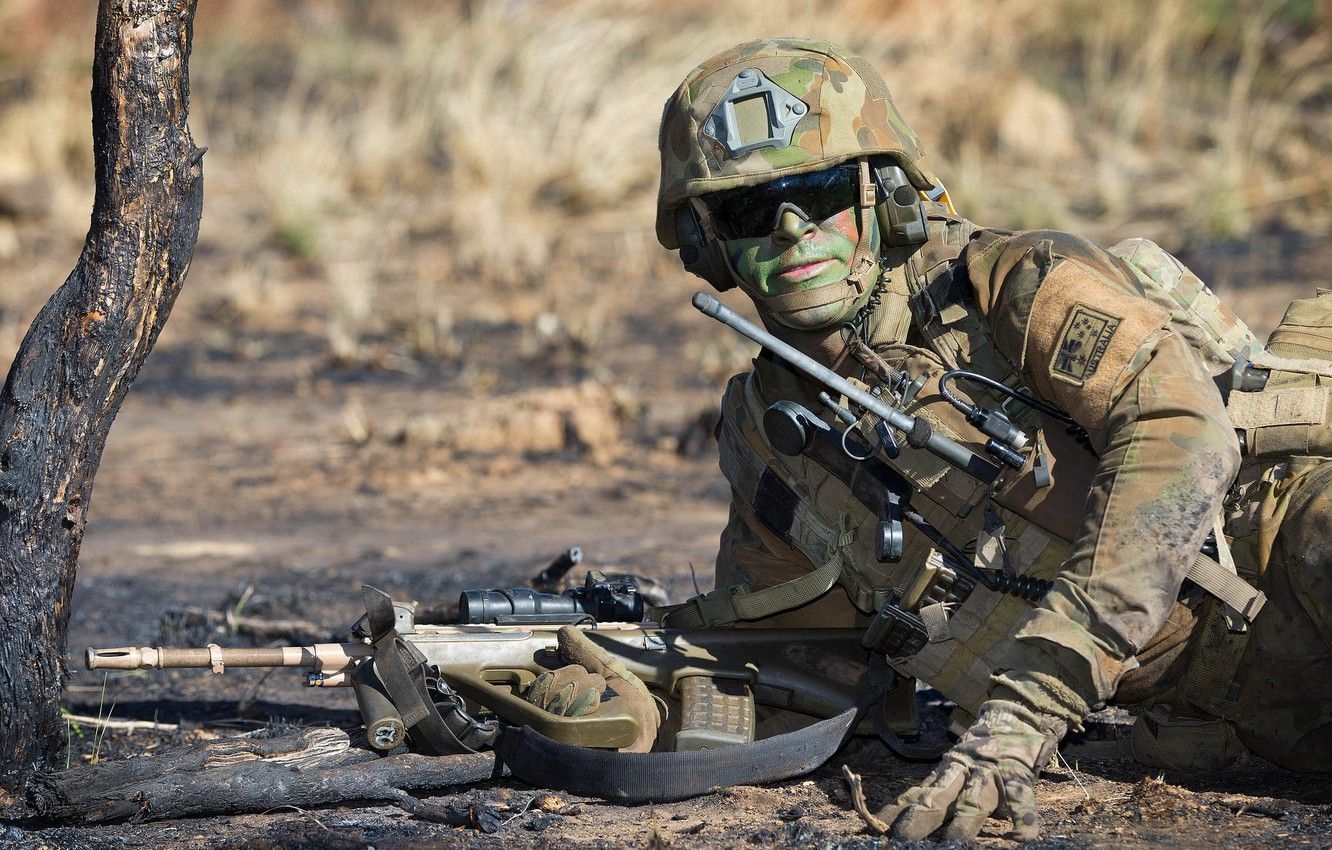 1340x850 Wallpaper weapons, army, soldiers, Australian Army image for desktop, section мужчины, Desktop