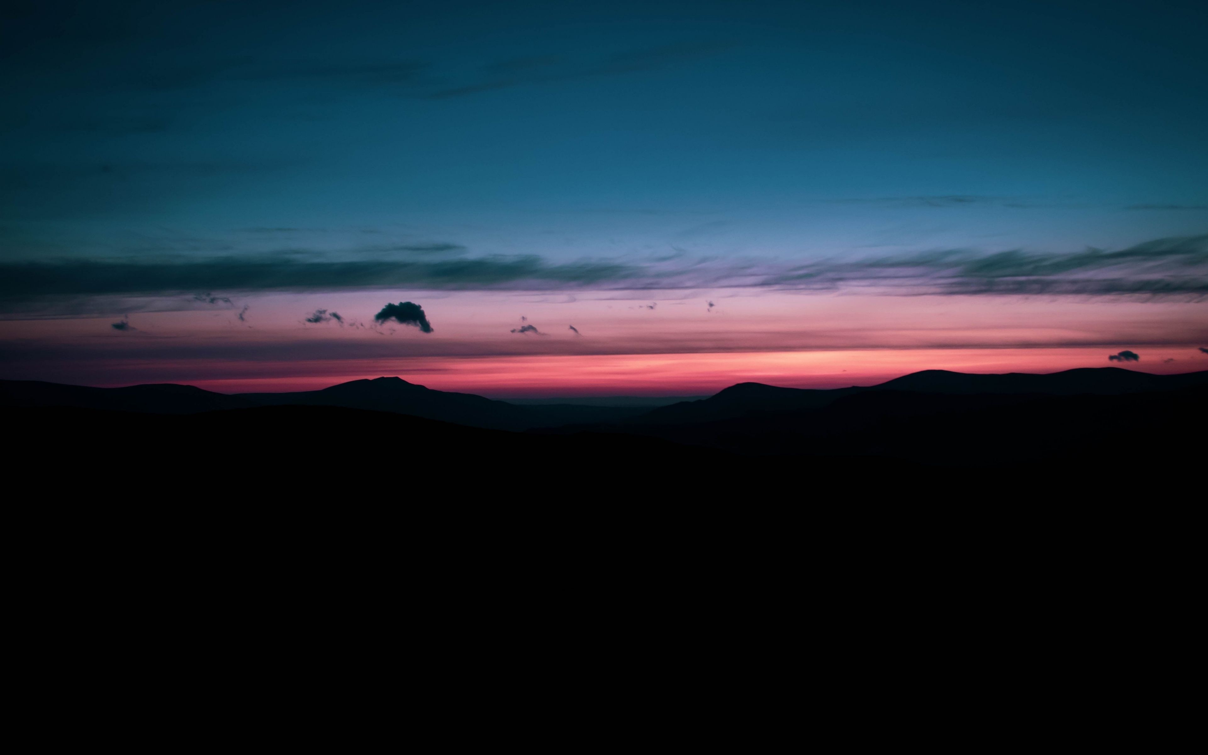 3840x2400 Download  wallpaper sunset, hills, silhouette, dark, nature, 4k, ultra HD 16: widescreen,  HD image, background, 20990, Desktop