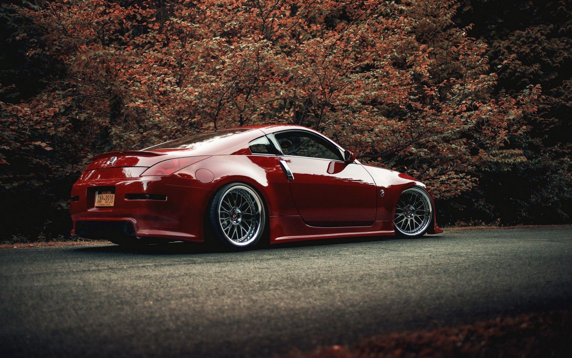 2000x1250 Nissan 350z cars red tuning wallpaper. PC, Desktop