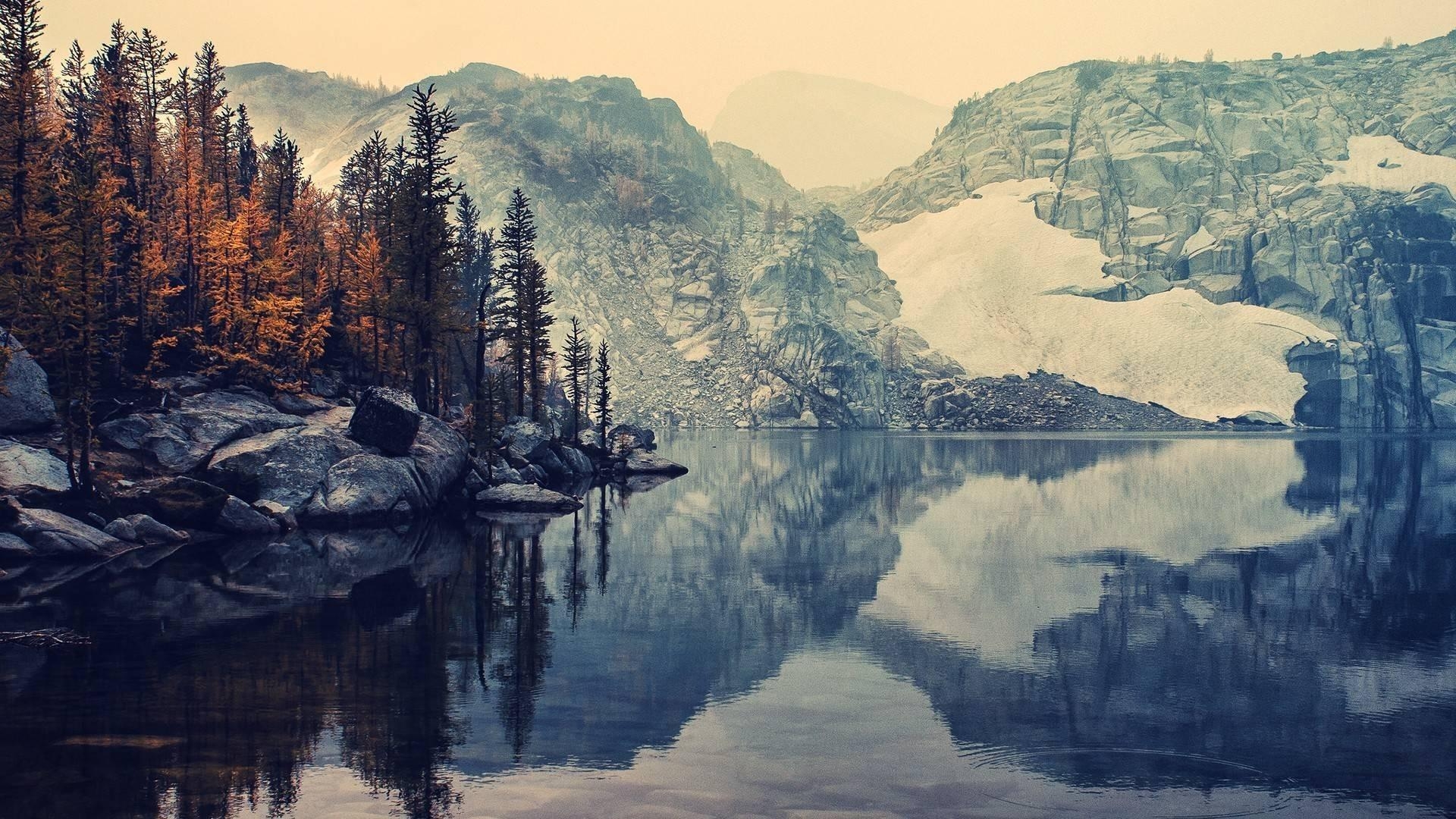 1920x1080 Mountains lakes reflections instagram autumn wallpaper, Desktop