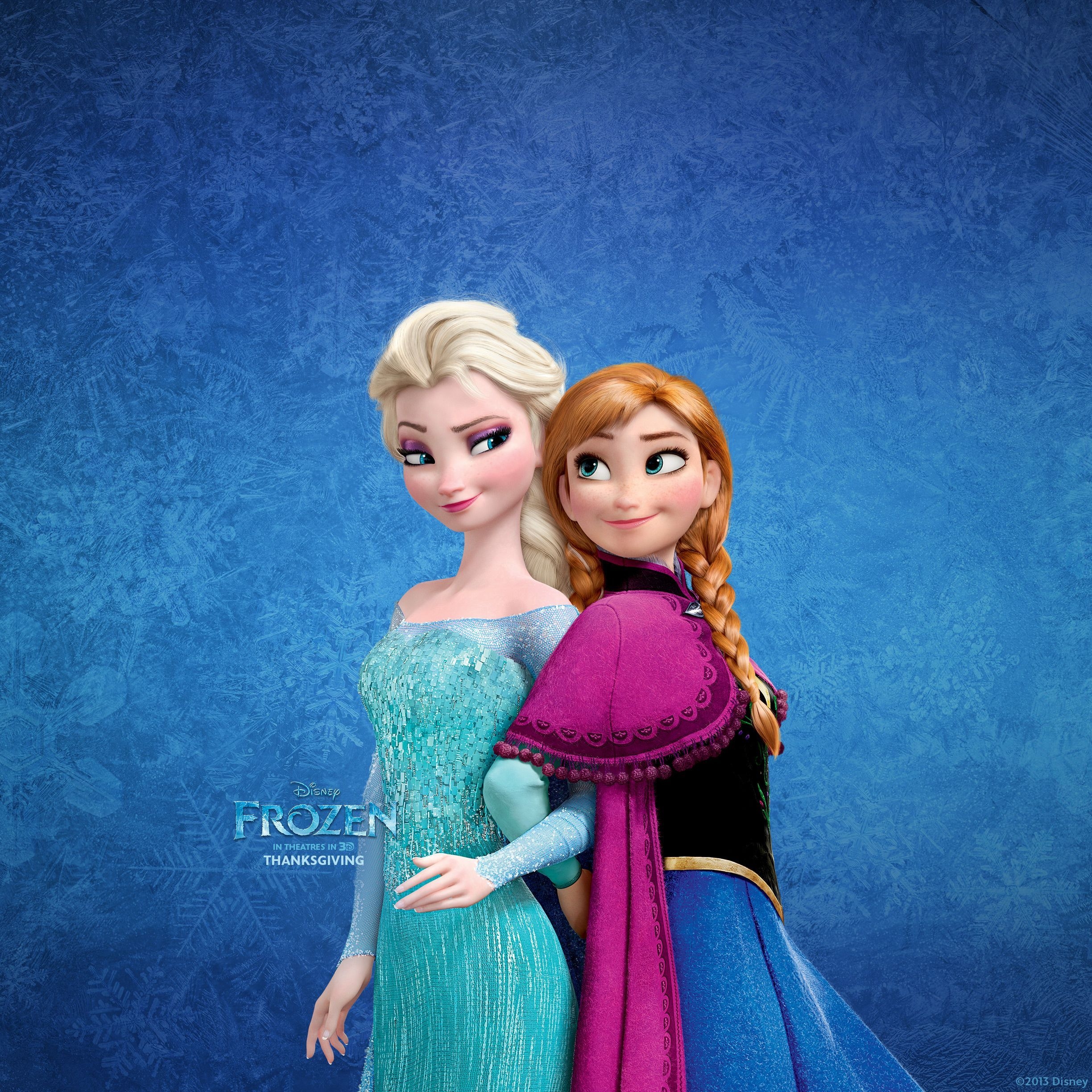 2450x2450 Frozen Elsa And Anna Wallpaper For iPad HD, Phone