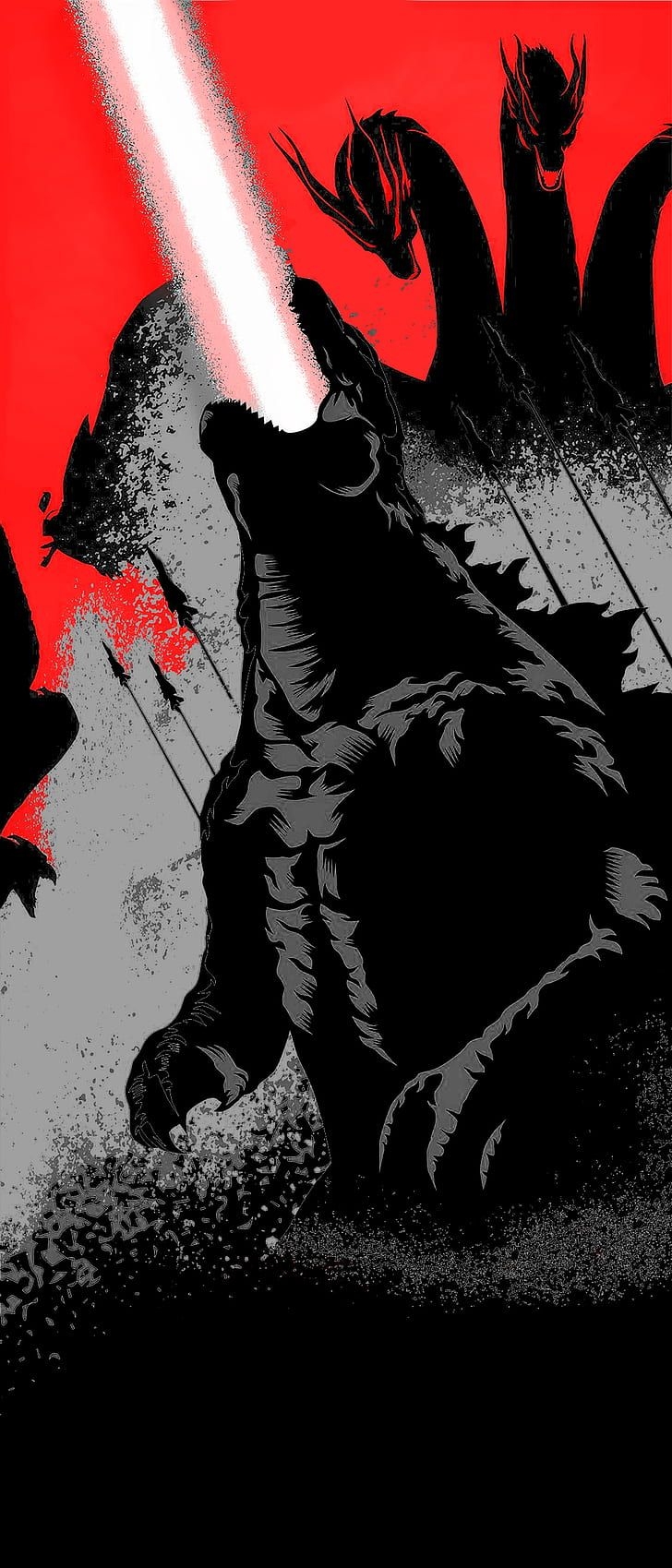 730x1700 Godzilla: King of the Monsters 1080P.wallpaperflare.com, Phone