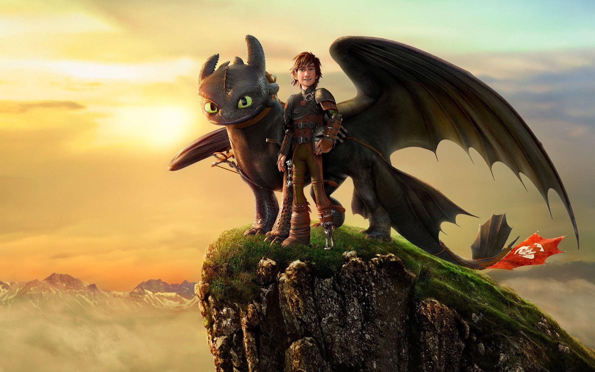 1920x1200 New Toothless and Hipcup in How To Train Your Dragon 2 Wallpaper, Desktop