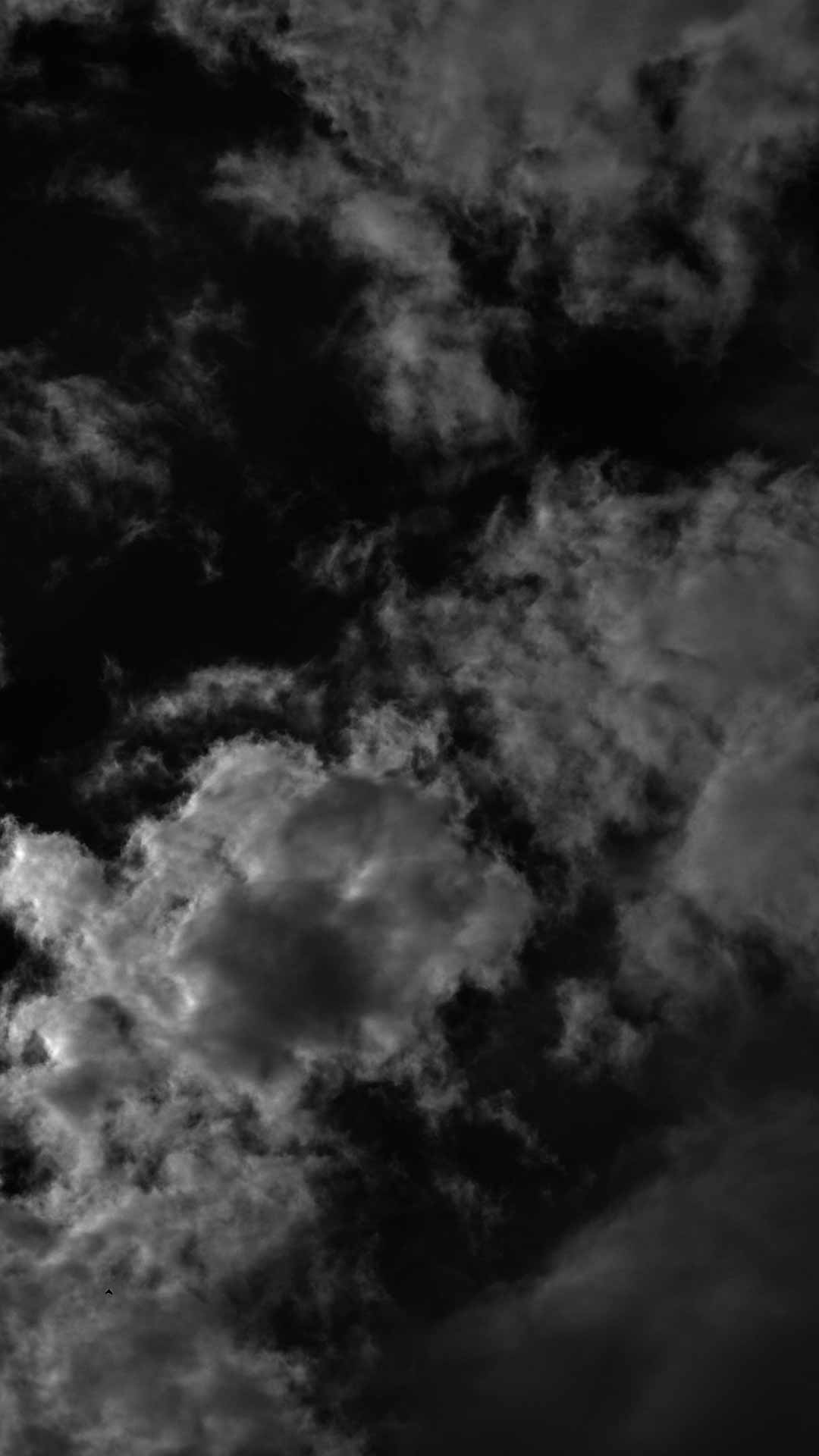 1080x1920 Black Clouds Background, Phone