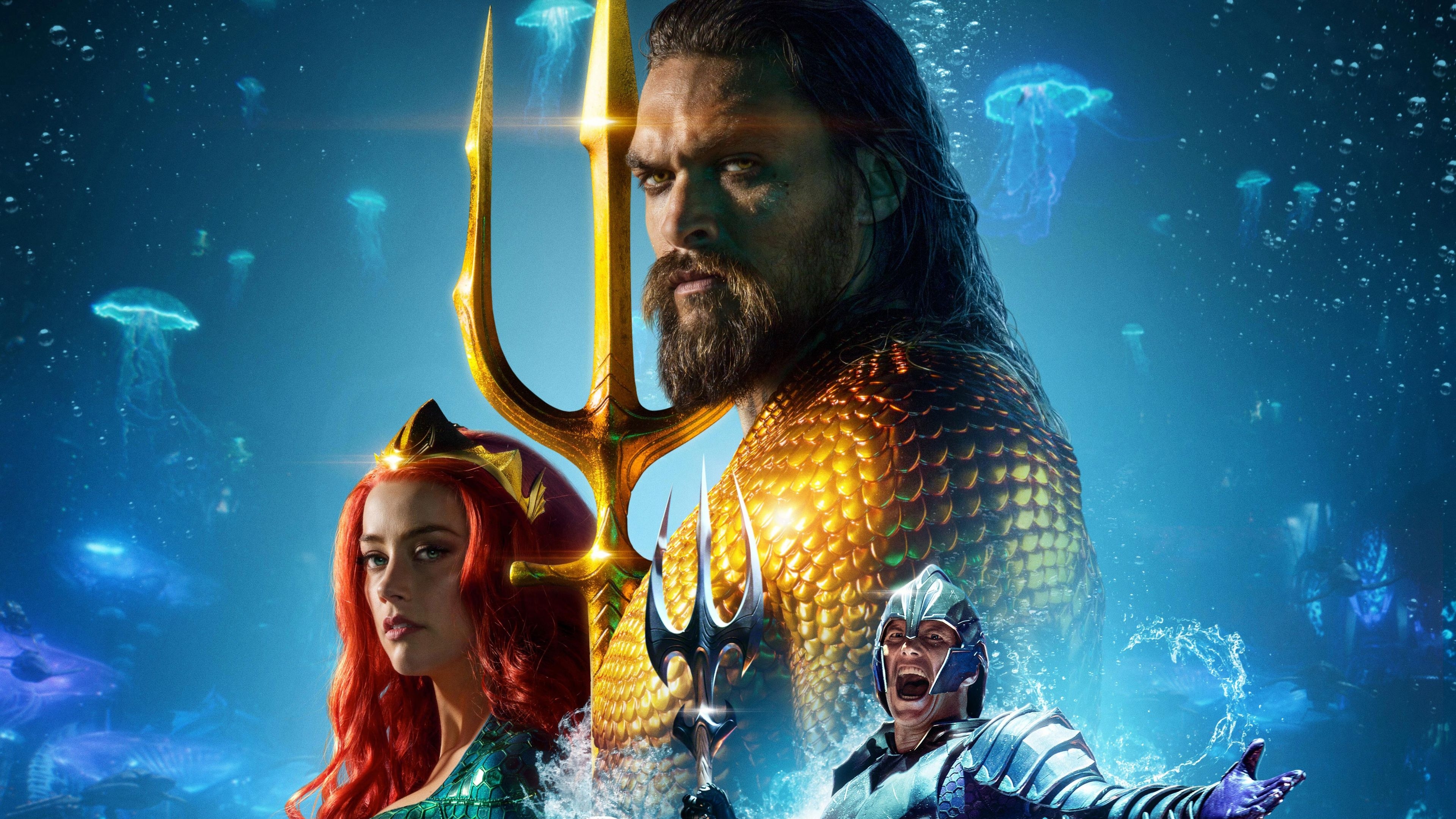 3840x2160 Wallpaper 4k Aquaman International Poster 4k 2018 Movies Wallpaper, Desktop