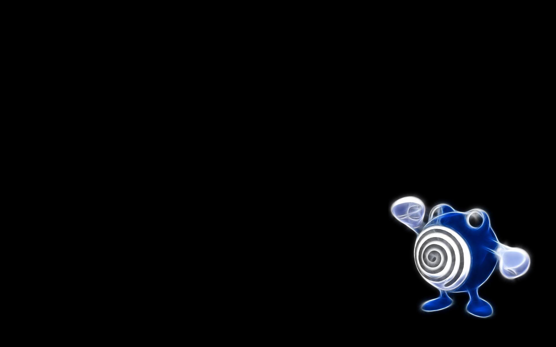 1920x1200 Poliwhirl, Minimalism, Black Background wallpaper. anime, Desktop