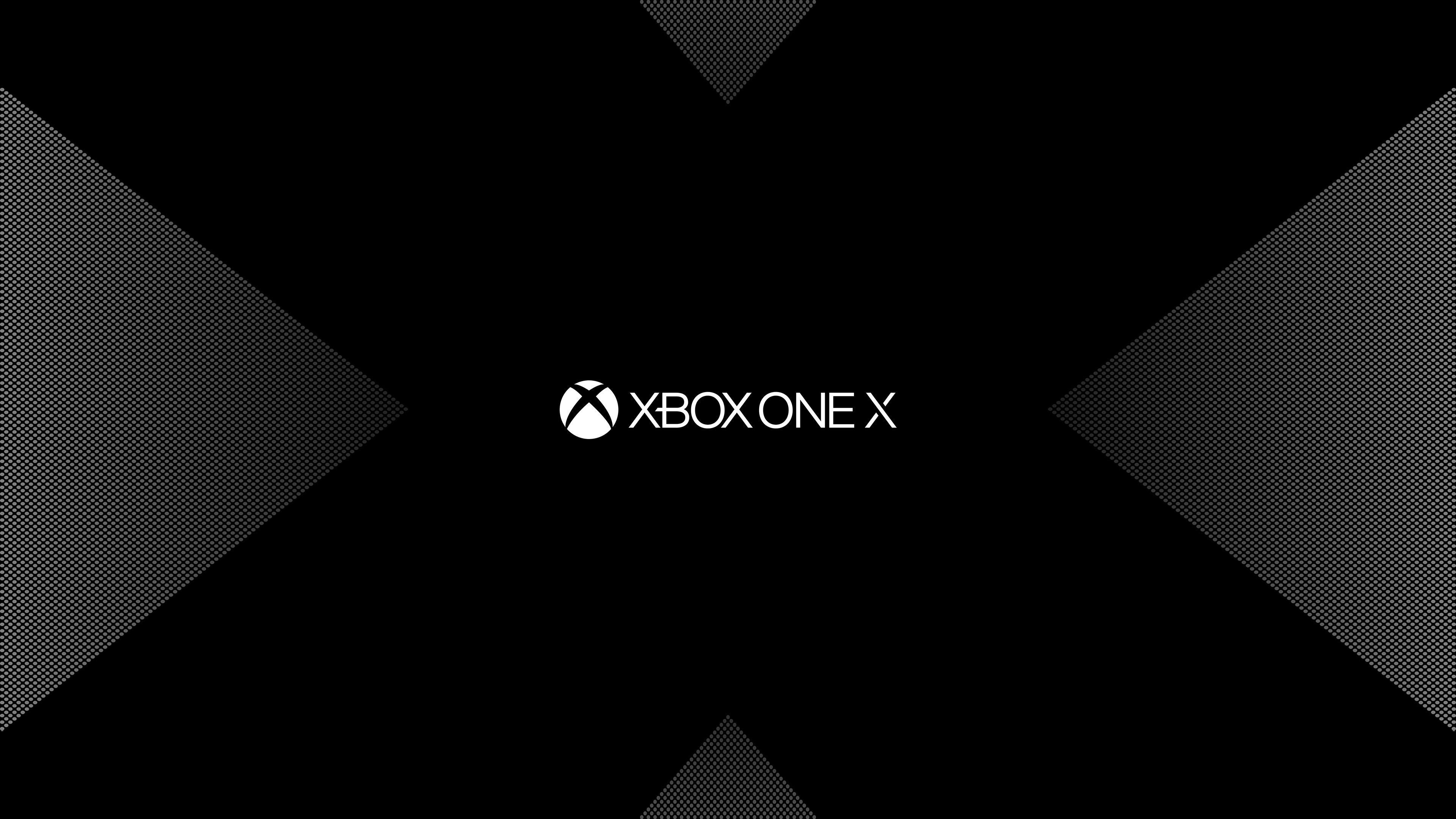 3840x2160 Wallpaper Xbox One X, Logo, Dark, Minimal, HD, 4K, Games, Desktop