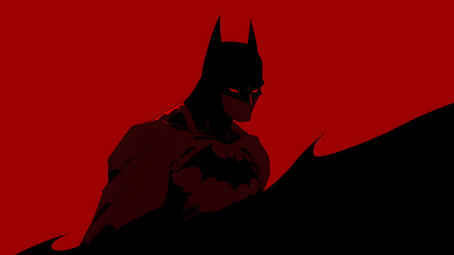 1540x870 Minimalist Batman Red Desktop Wallpaper, Desktop