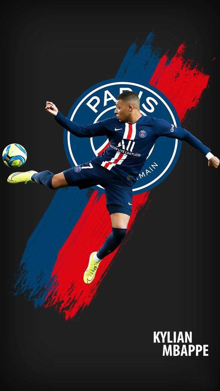 740x1310 Mbappe Wallpaper Discover more Football, Kylian Mbappe, Mbappe, Paris Saint Germain, PSG wallpaper.. Kylian mbappé, Football wallpaper, Neymar football, Phone