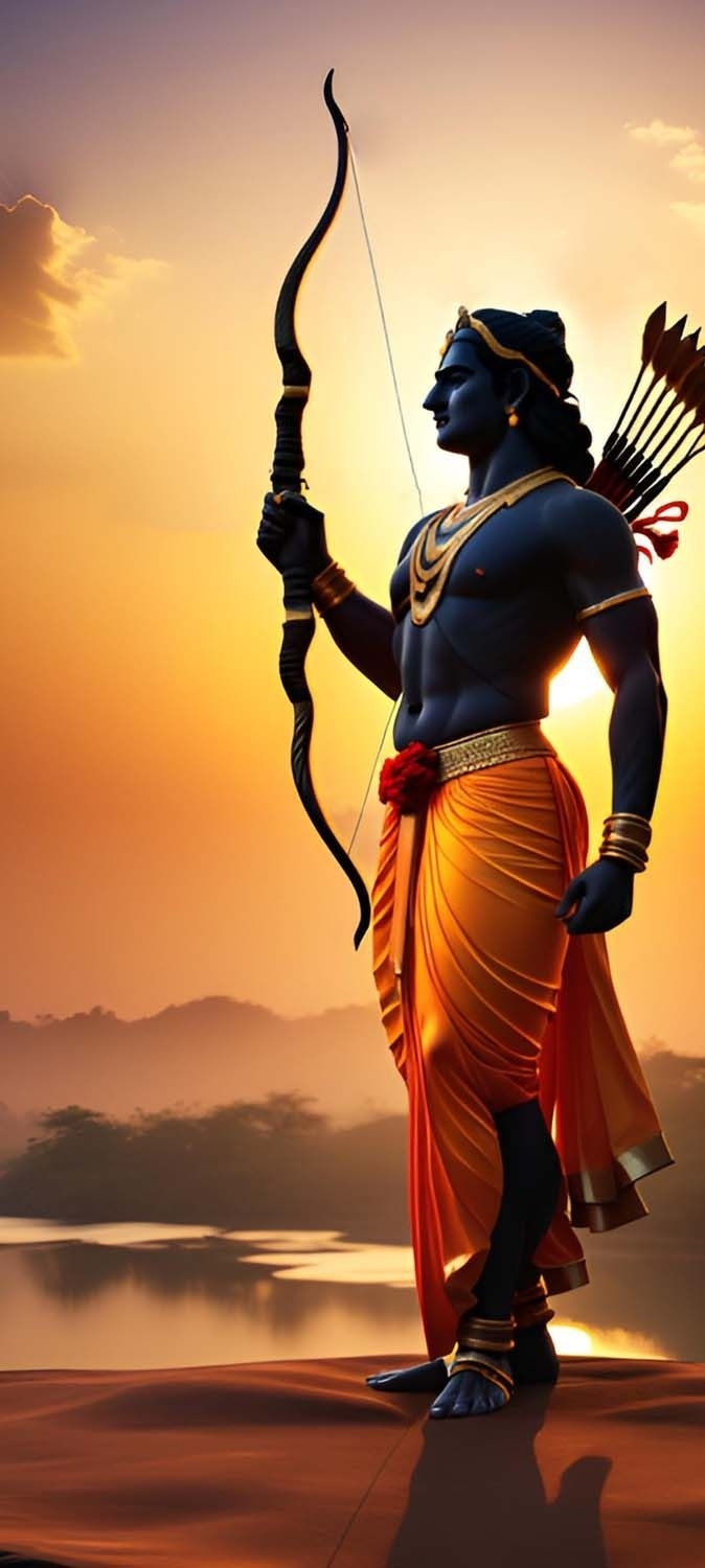 680x1500 Lord Rama with Bow iPhone Wallpaper, Phone