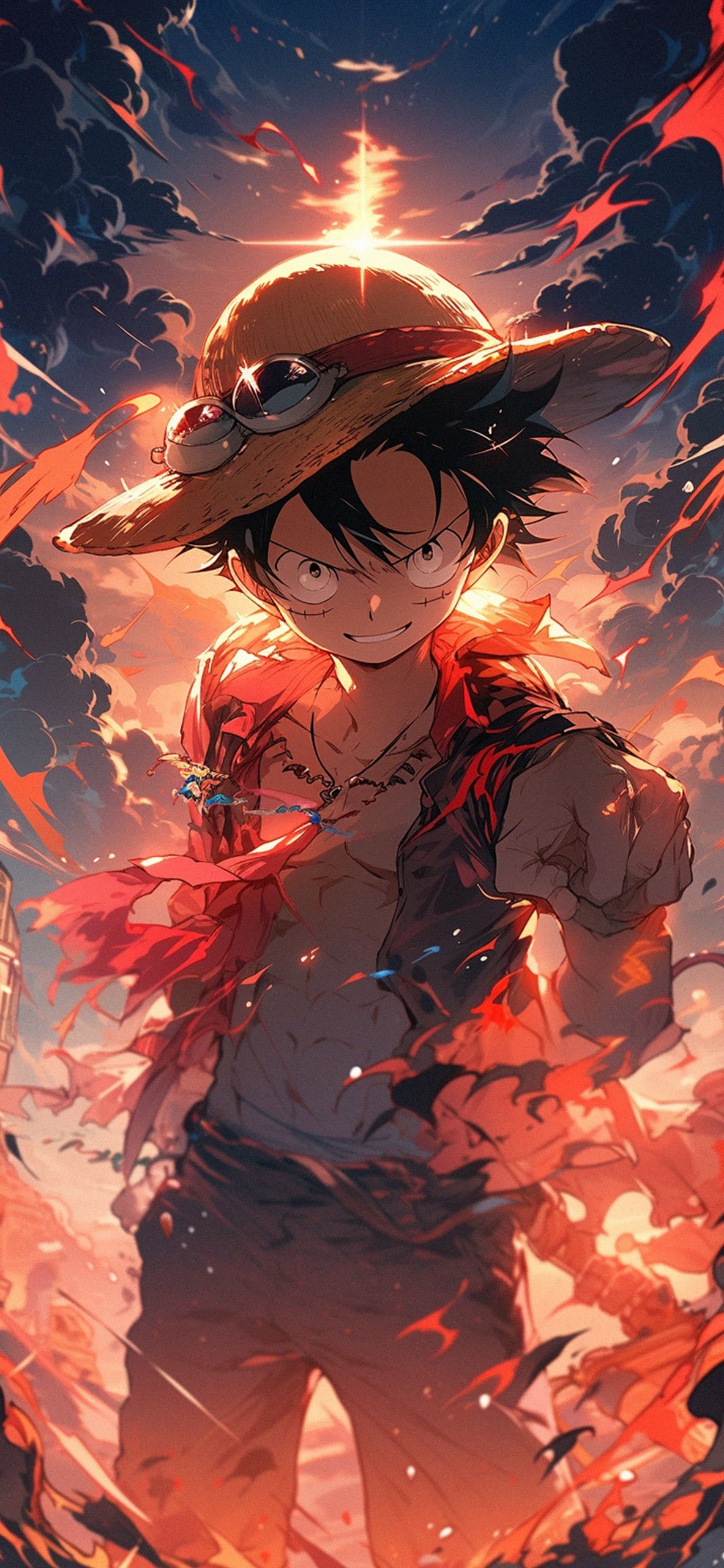 1190x2560 One Piece D. Luffy Anime Wallpaper, Phone