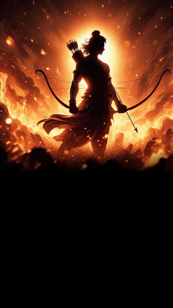 740x1310 Lord Ram 4K Wallpaper, Phone