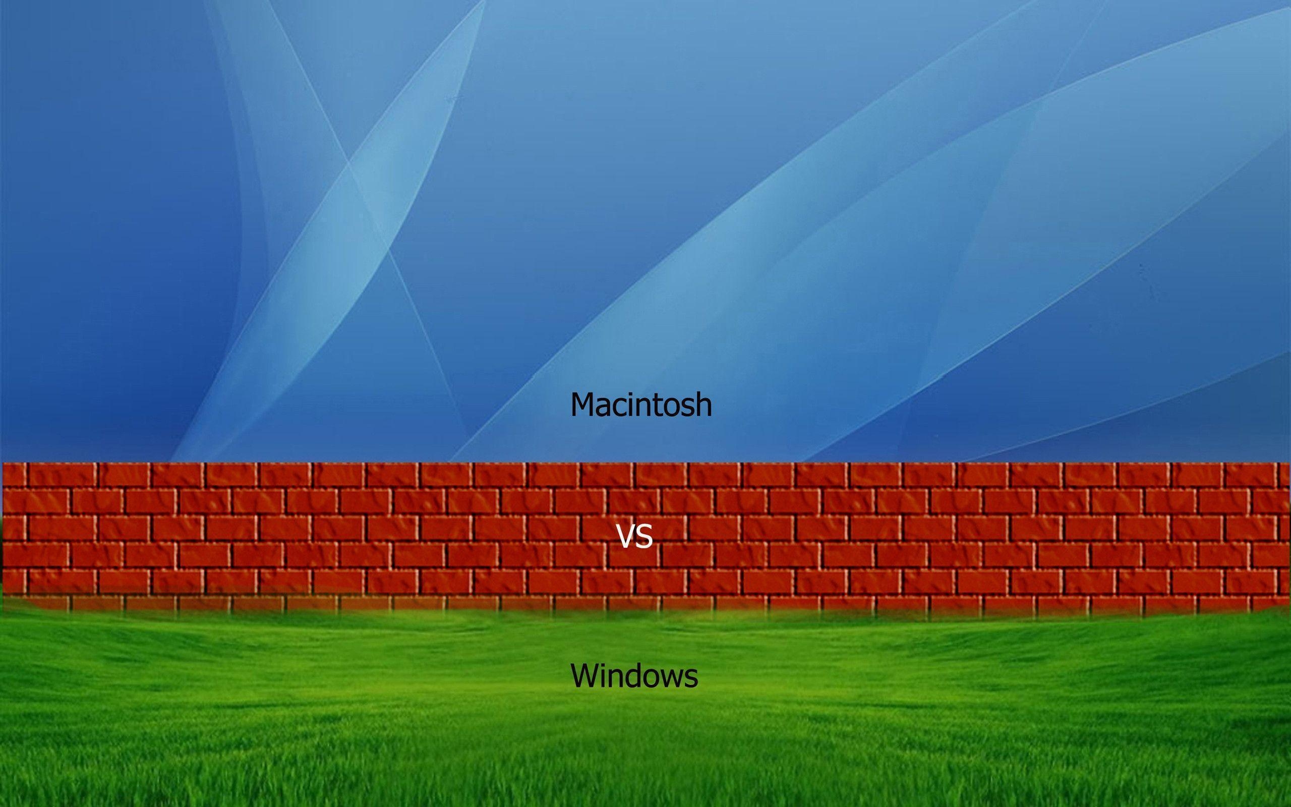 2560x1600 Mac VS Windows, Desktop