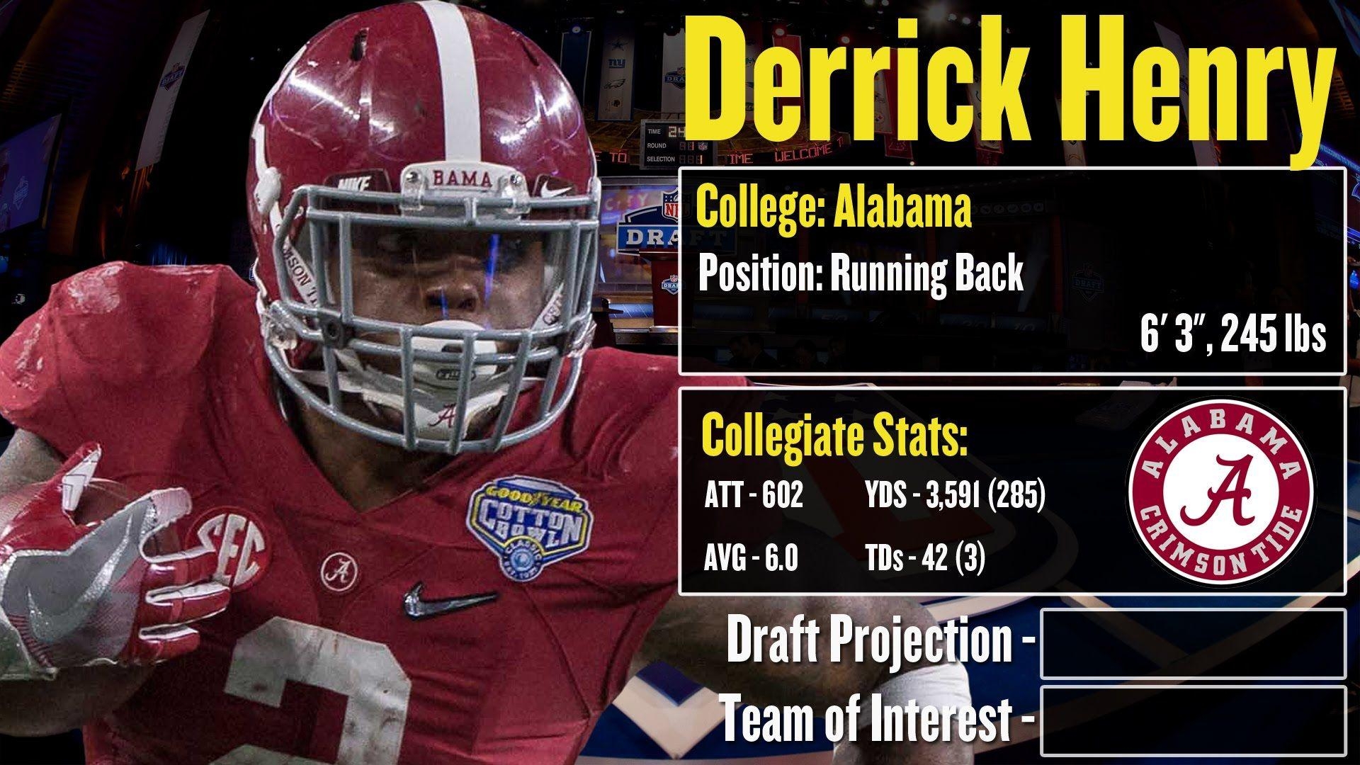 1920x1080 NFL Draft Profile: Derrick Henry and Weaknesses +, Desktop