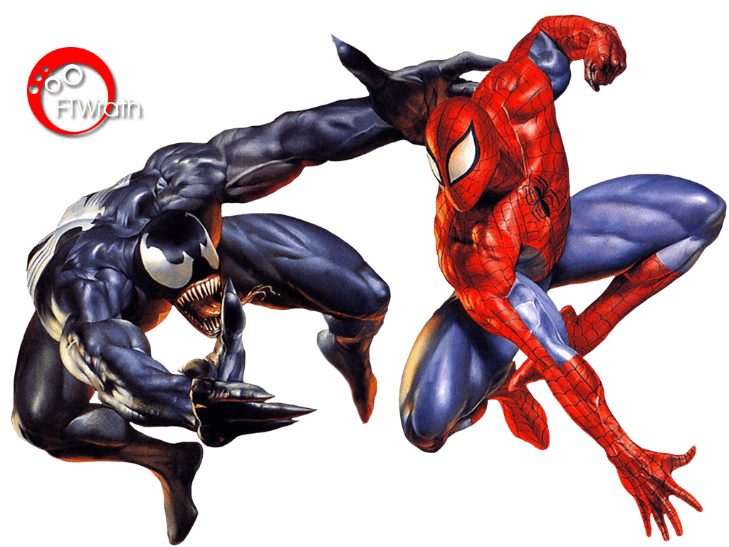 1030x770 Spider Man and Venom «Digital renders «Digital Wallpaper «Anime, Desktop