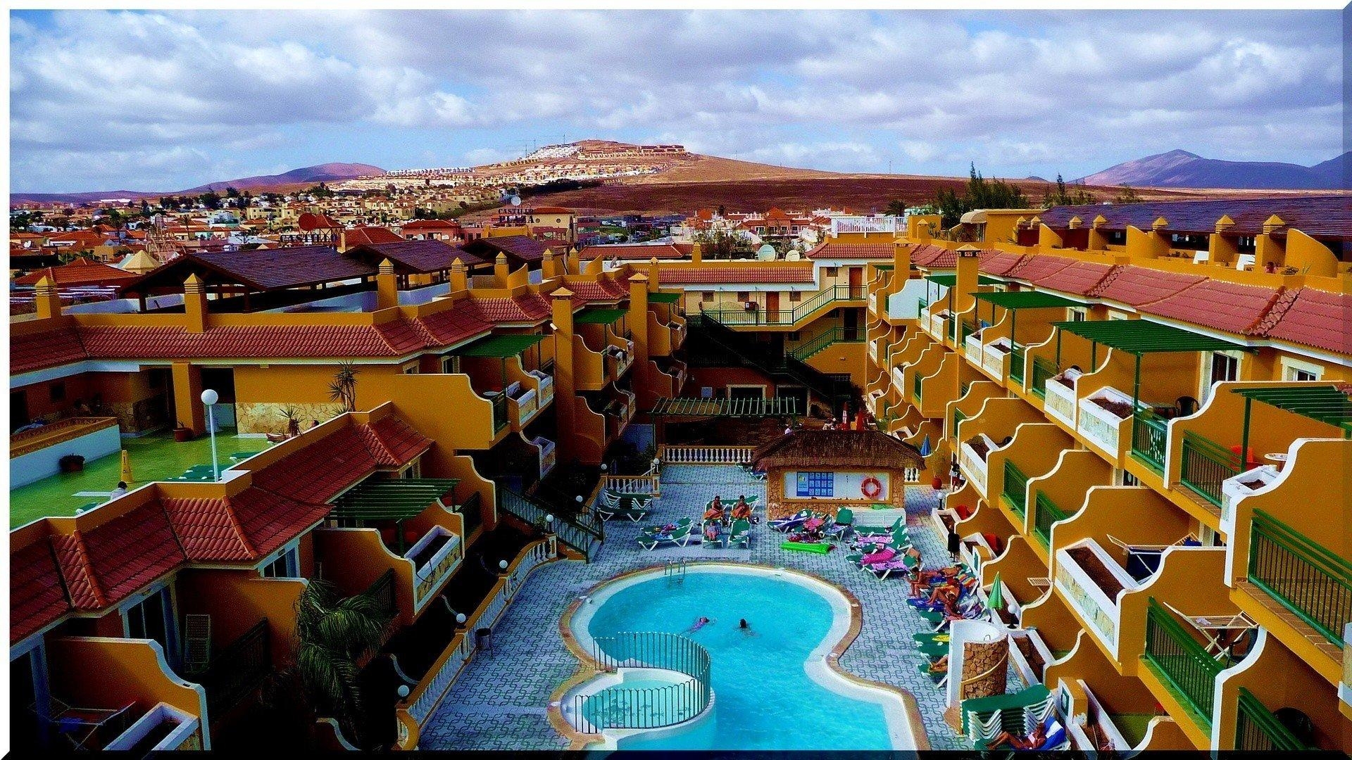 1920x1080 canary islands pool town spain hotel HD wallpaper, Desktop