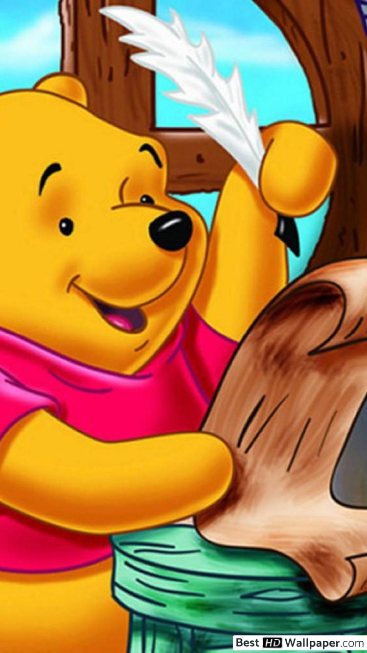 750x1340 Winnie the Pooh! and Bear HD wallpaper download, Phone