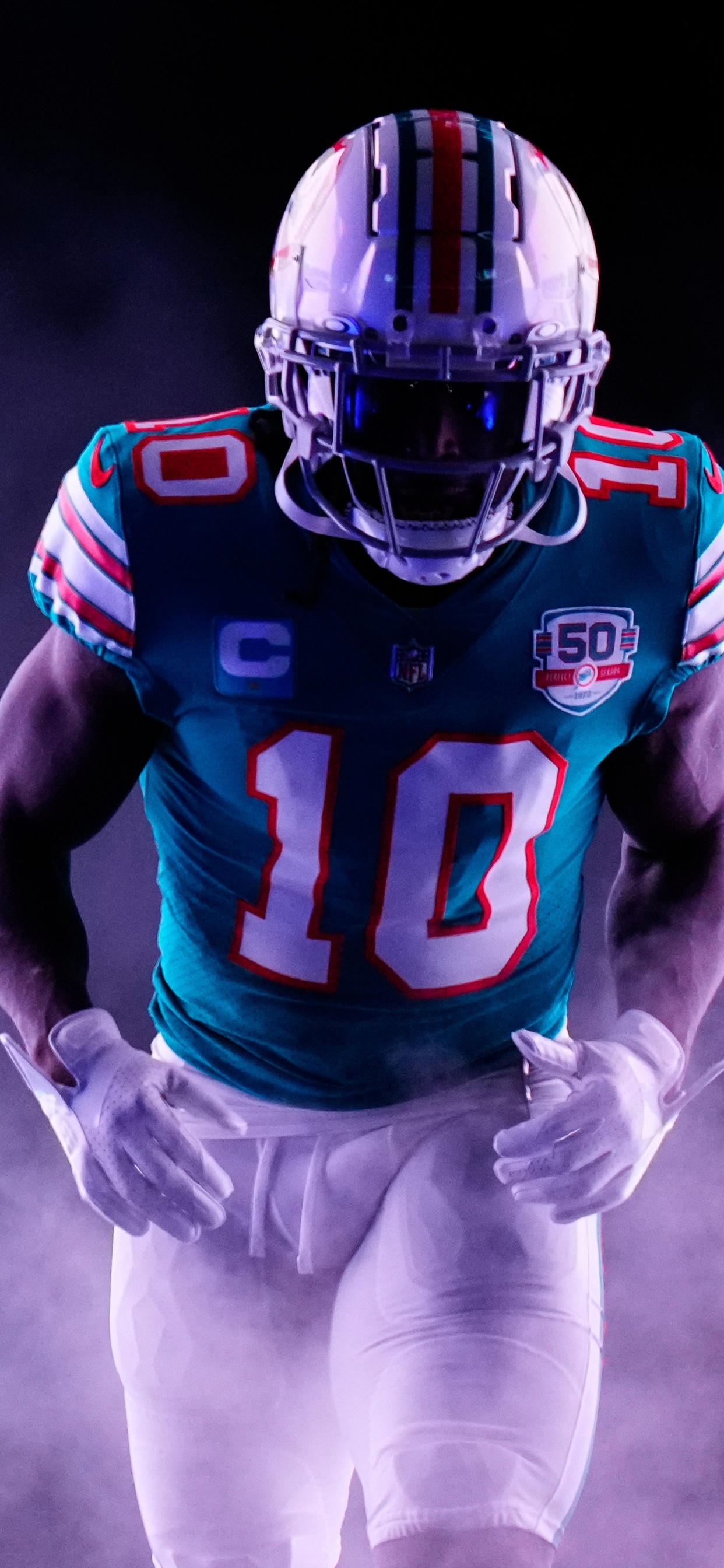1250x2690 Tyreek Hill Wallpaper 4K, Miami Dolphins, Phone