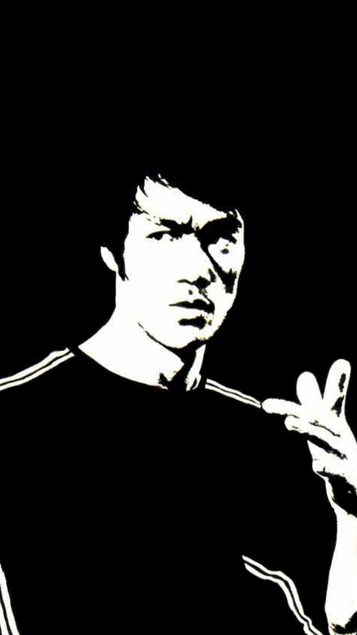 1250x2210 iPhone 6 wallpaper. bruce lee dark bw hero, Phone