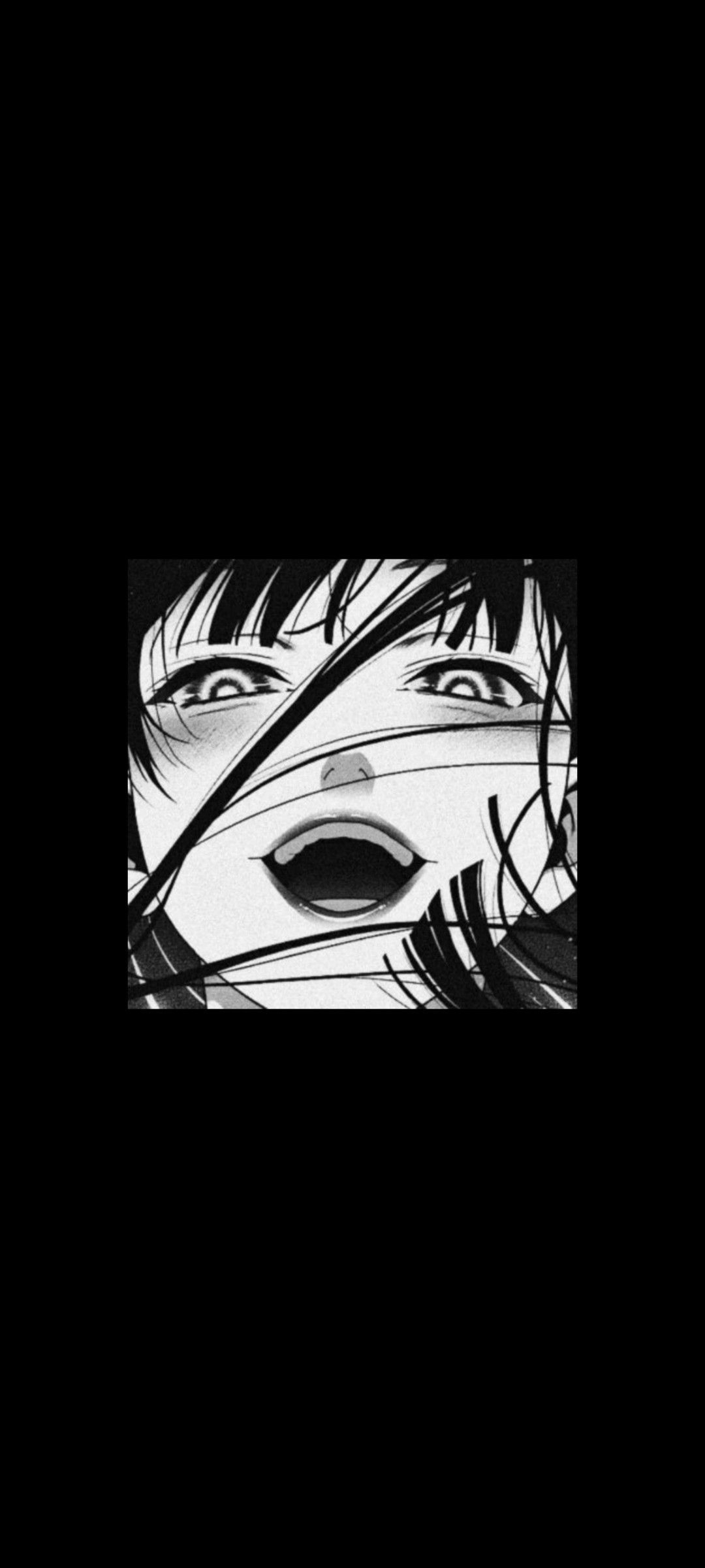 1080x2400 kakegurui wallpaper black white aeshetic Tumblr 4K of Wallpaper for Andriod, Phone