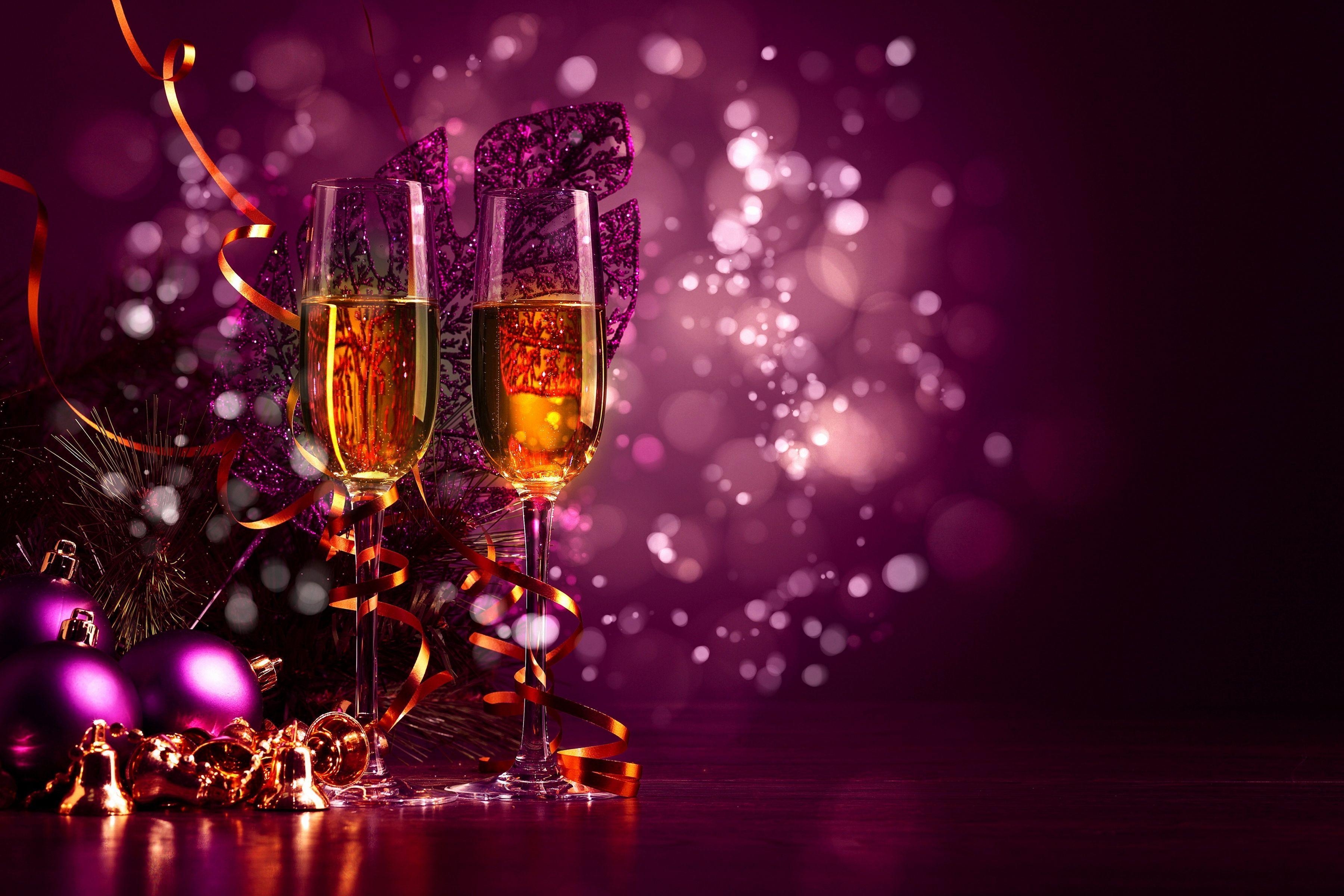 3600x2400 Holidays Christmas Champagne Wallpaper HD / Desktop and Mobile, Desktop