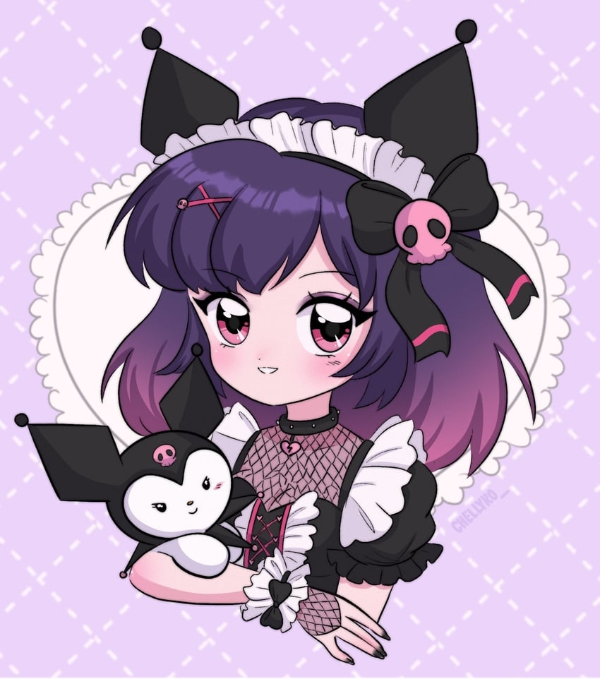 850x970 kuromi (sanrio and 1 more) drawn, Phone