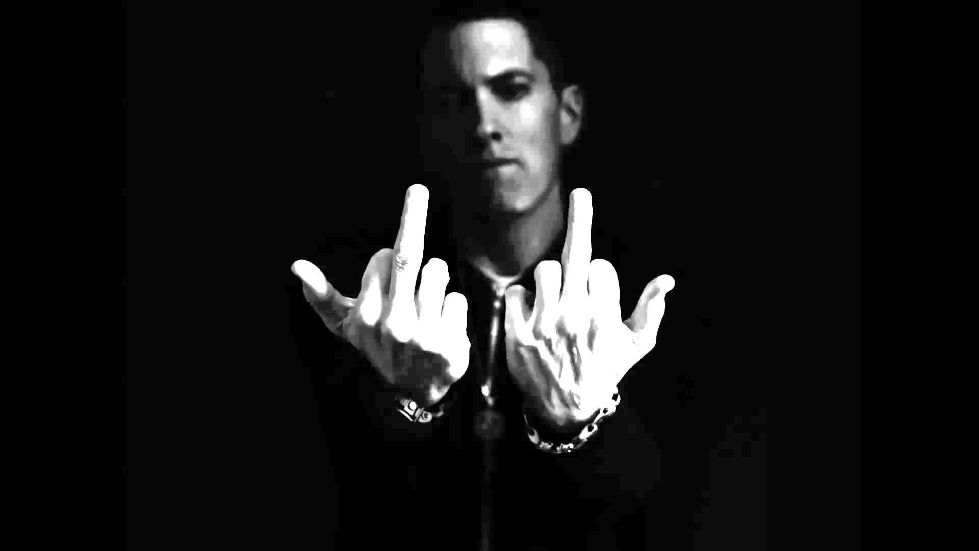 1920x1080 Eminem Middle Finger with Name • Rap Wallpaper. Eminem, Desktop