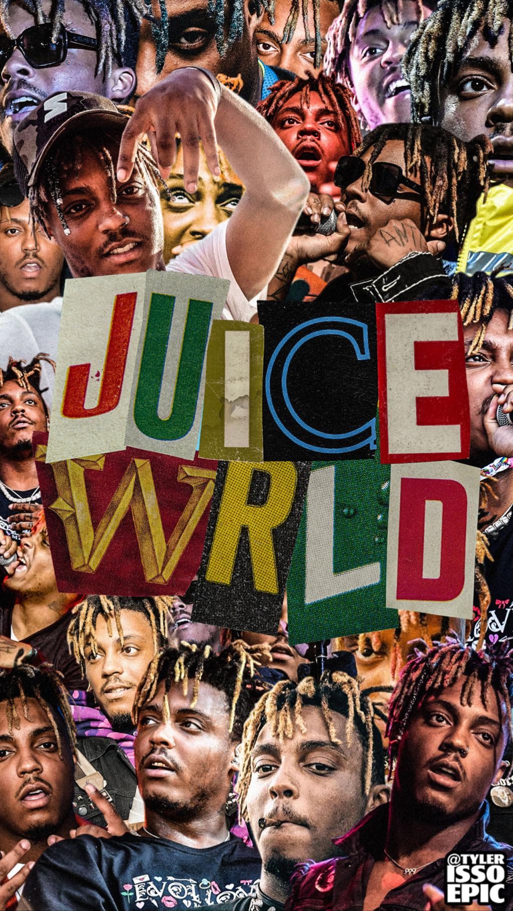 1030x1820 Juice WRLD Collage Wallpaper Made By Me, Phone