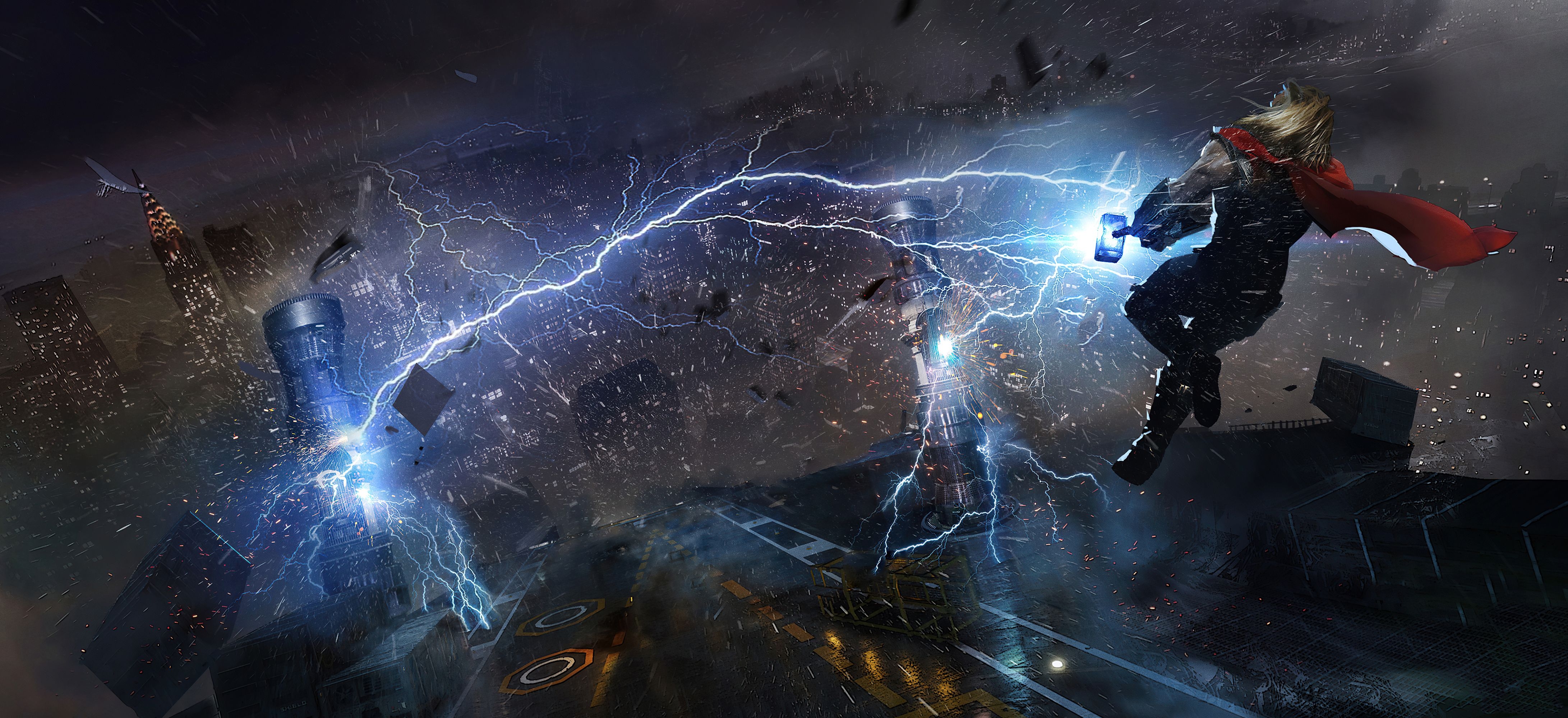 4370x2000 Thor In Marvels Avengers 4k, HD Games, 4k Wallpaper, Image, Background, Photo and Picture, Dual Screen