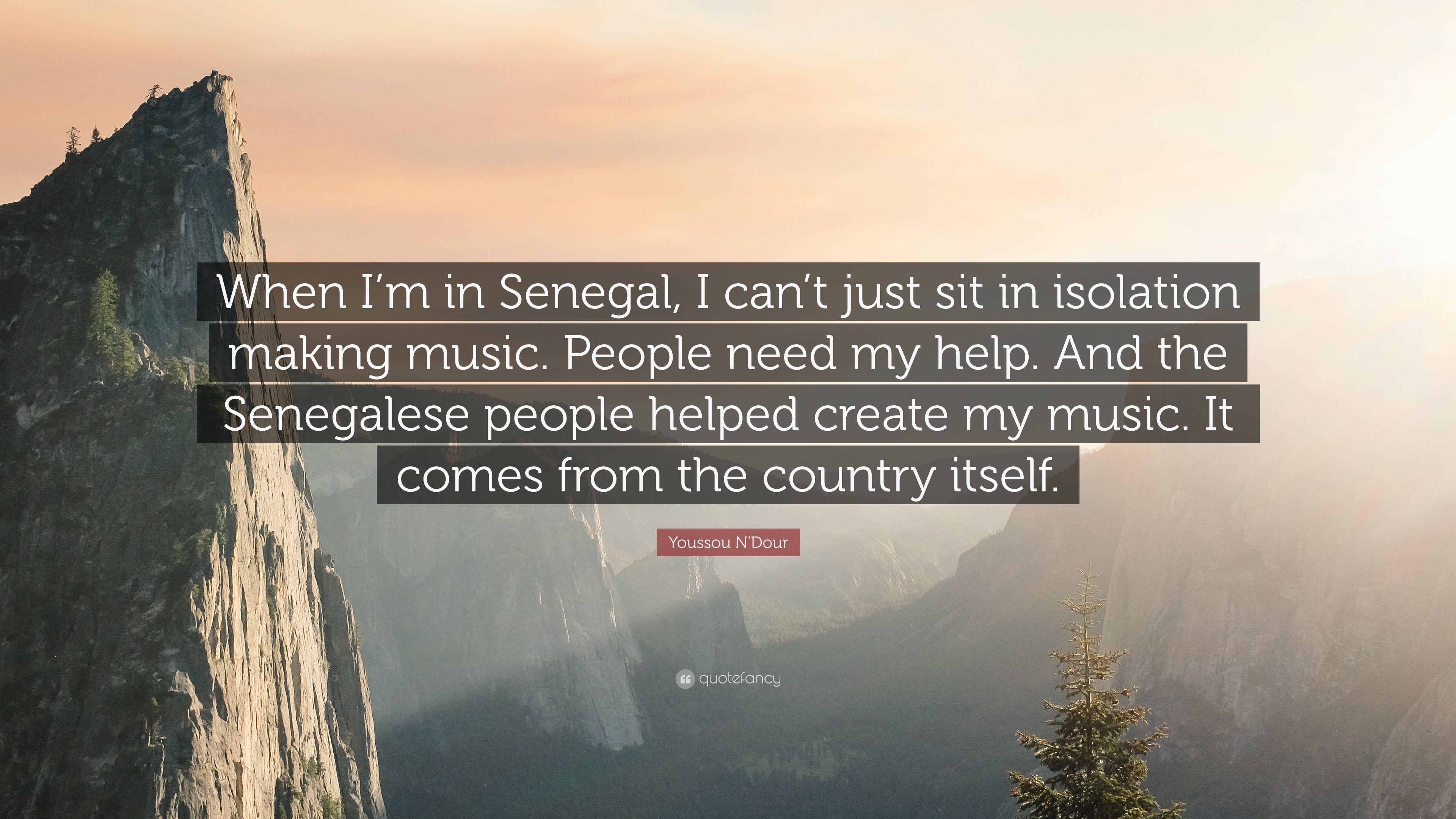 3840x2160 Youssou N'Dour Quote: “When I'm in Senegal, I can't just sit, Desktop