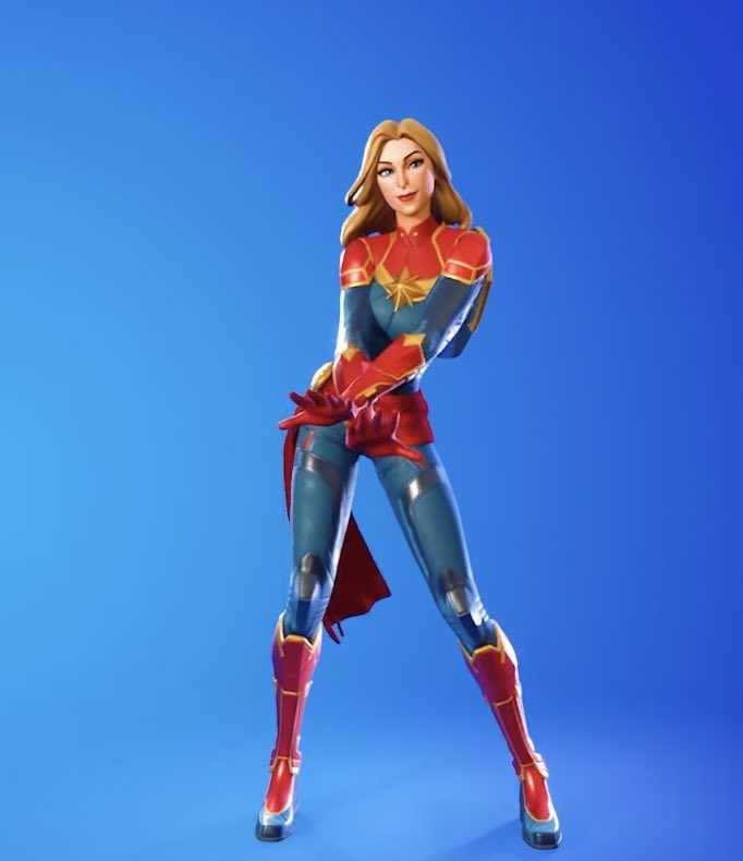 690x790 Captain Marvel Fortnite wallpaper, Phone