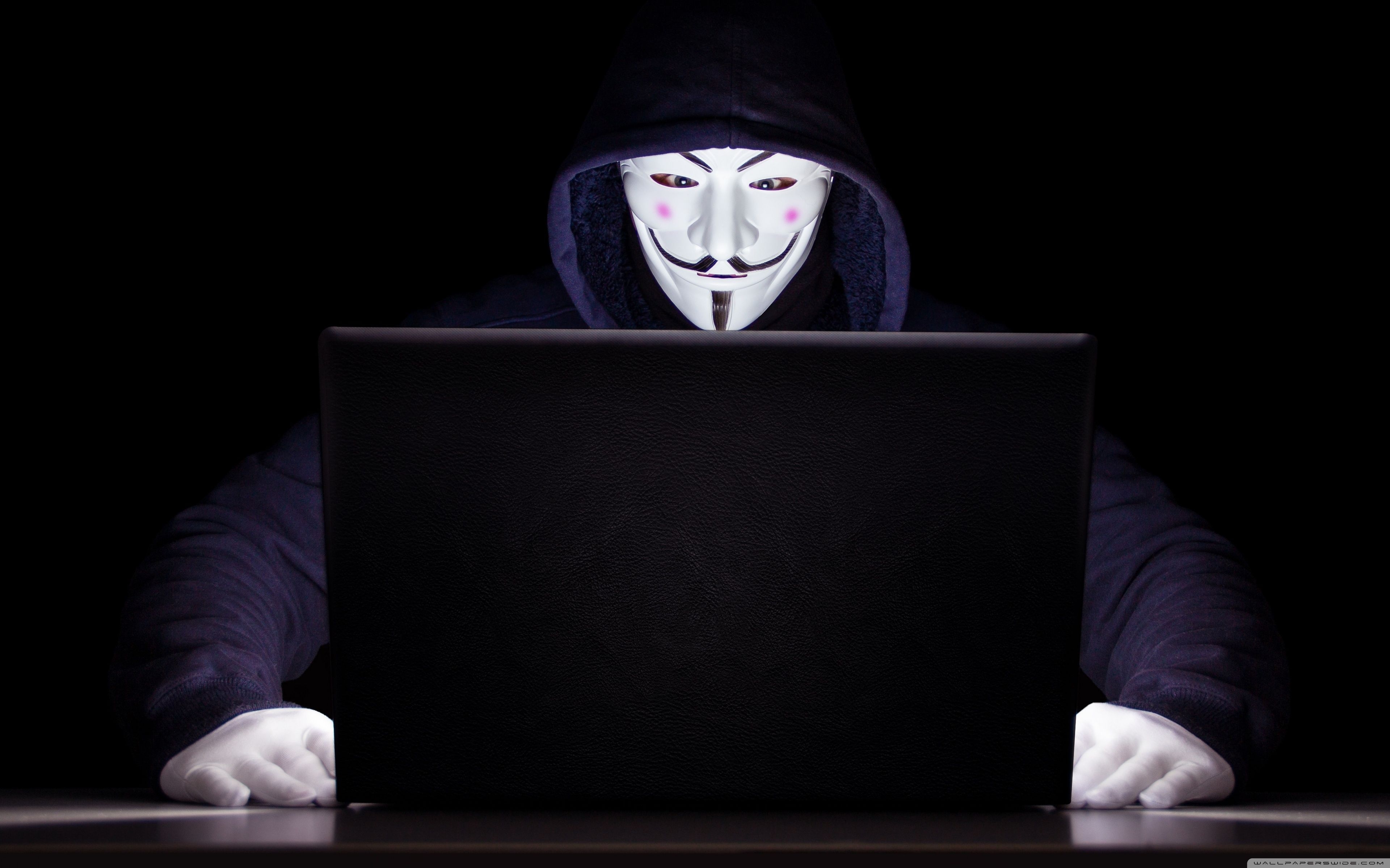 3840x2400 Anonymous Hacker, Computer Ultra HD Desktop Background Wallpaper for 4K UHD TV, Widescreen & UltraWide Desktop & Laptop, Tablet, Desktop