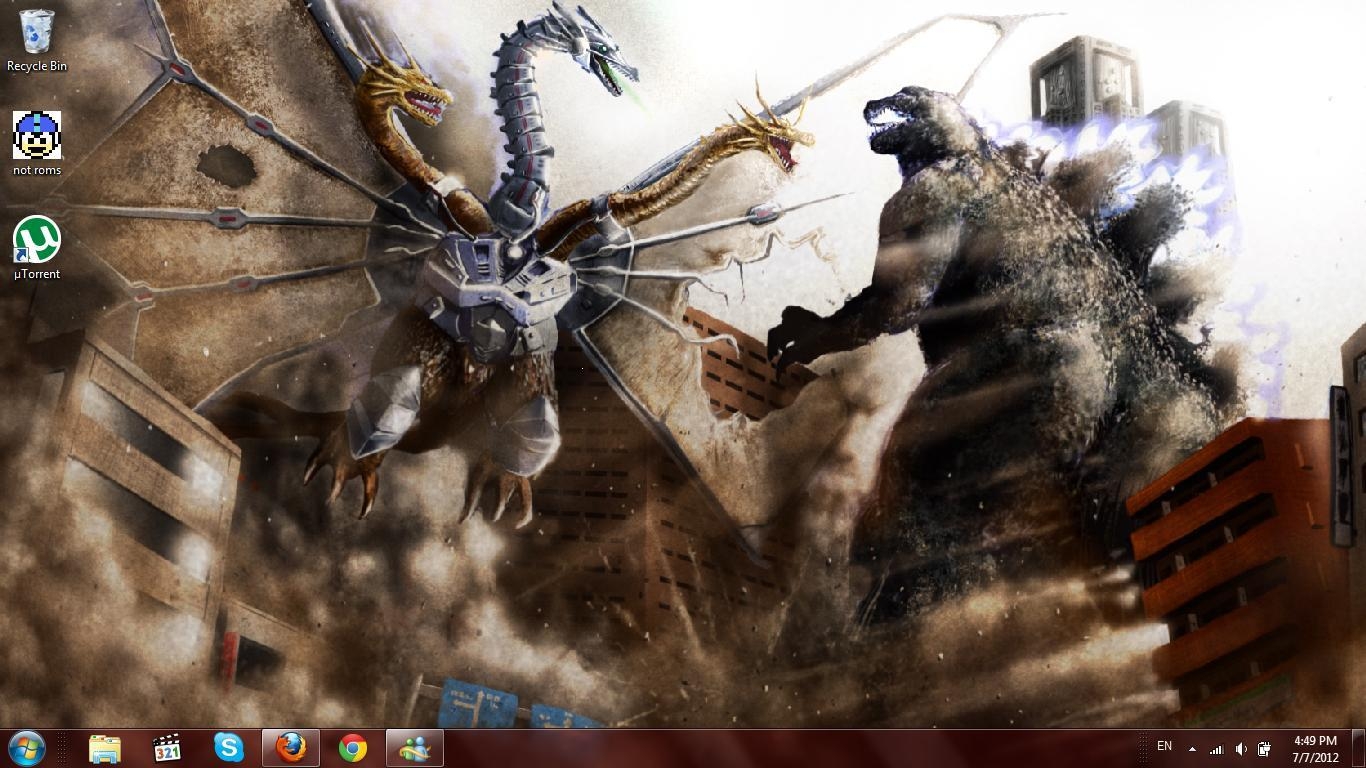 1370x770 Godzilla vs. King Ghidorah Image, Desktop