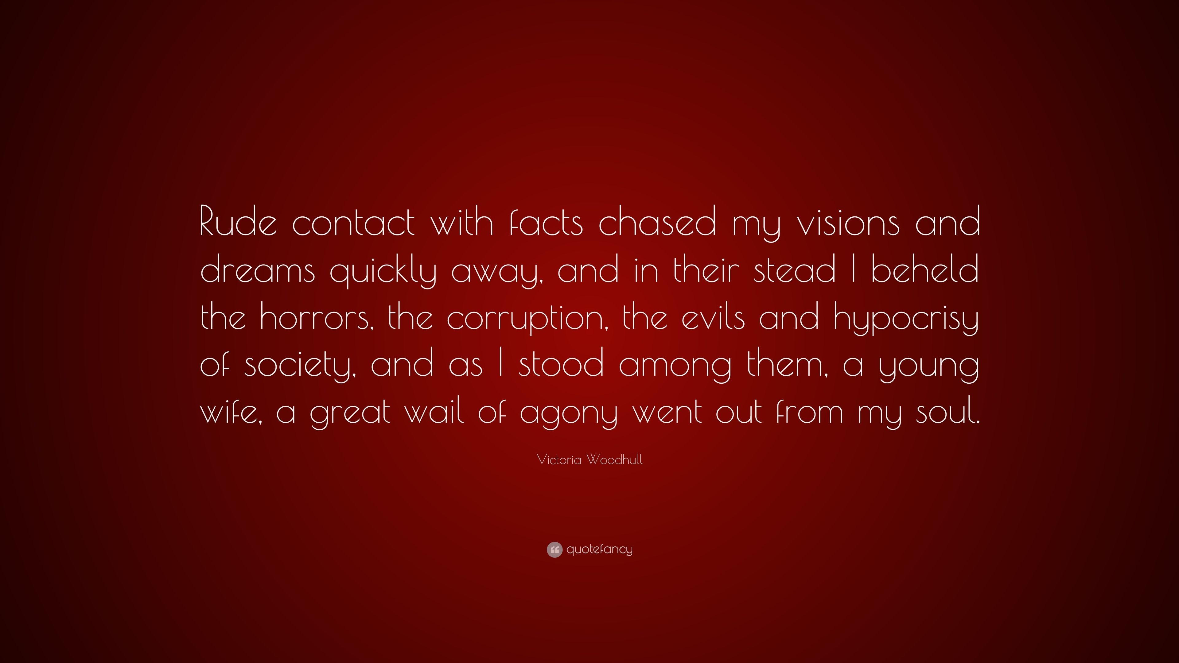 3840x2160 Victoria Woodhull Quote: “Rude contact with facts chased my, Desktop