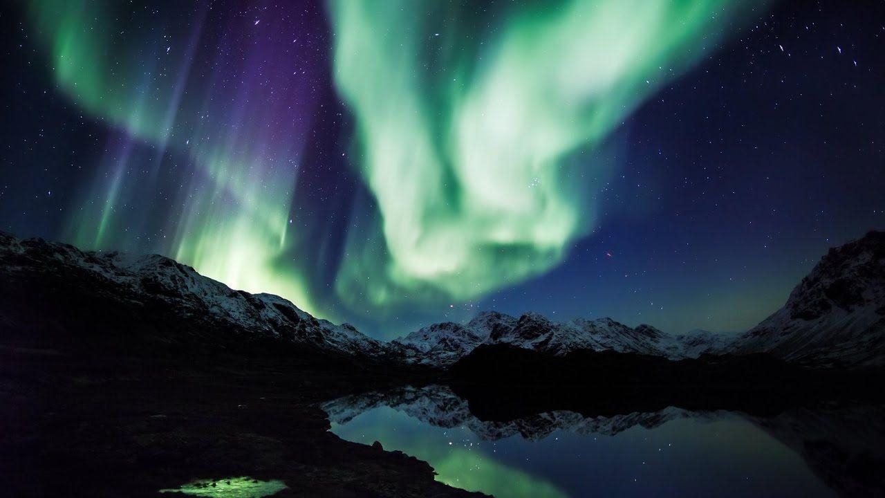 1280x720 Aurora Borealis in 4K UHD: Northern Lights Relaxation Alaska Real, Desktop