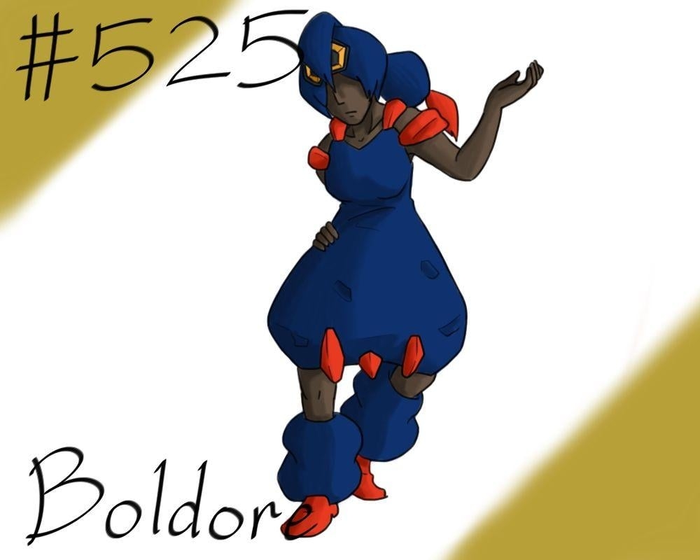 1000x800 Pokemon Gijinka Project 525 Boldore, Desktop