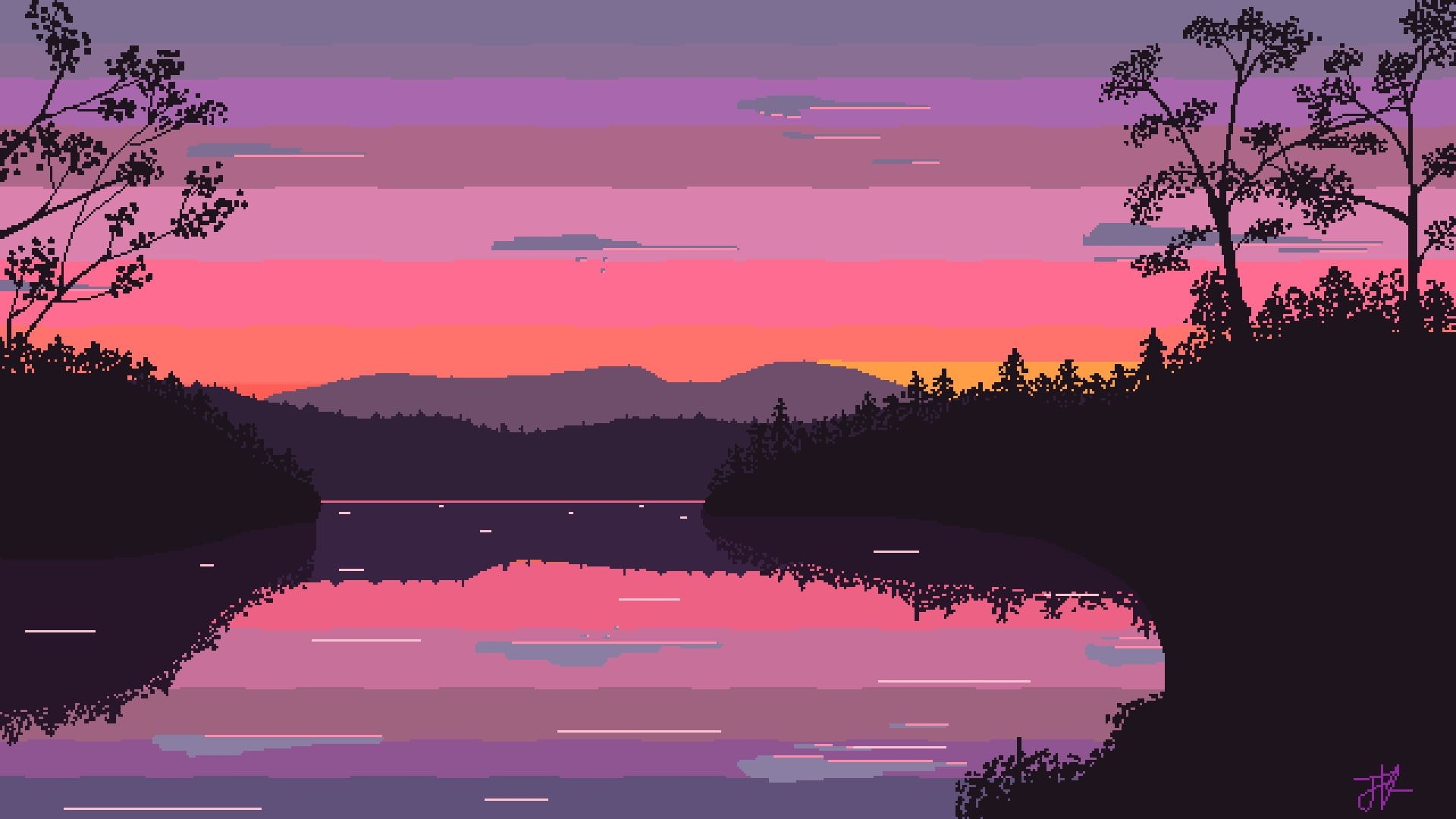 1920x1080 Aesthetic Pixel Desktop Wallpaper Free Aesthetic Pixel, Desktop