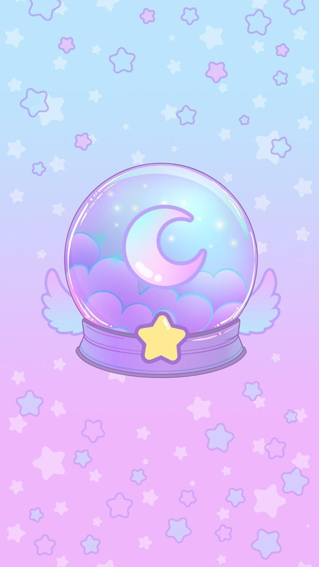 1080x1920 Kawaii Purple Wallpaper Free Kawaii Purple Background, Phone