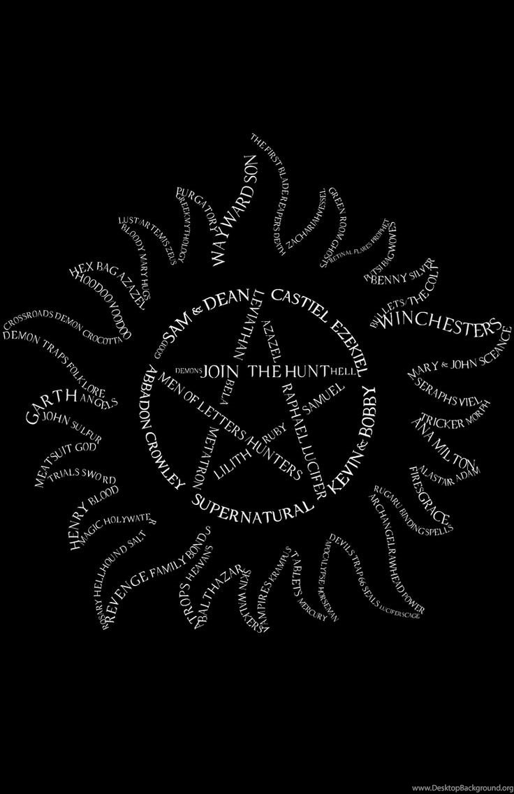 740x1140 Supernatural Symbols Desktop Background, Phone