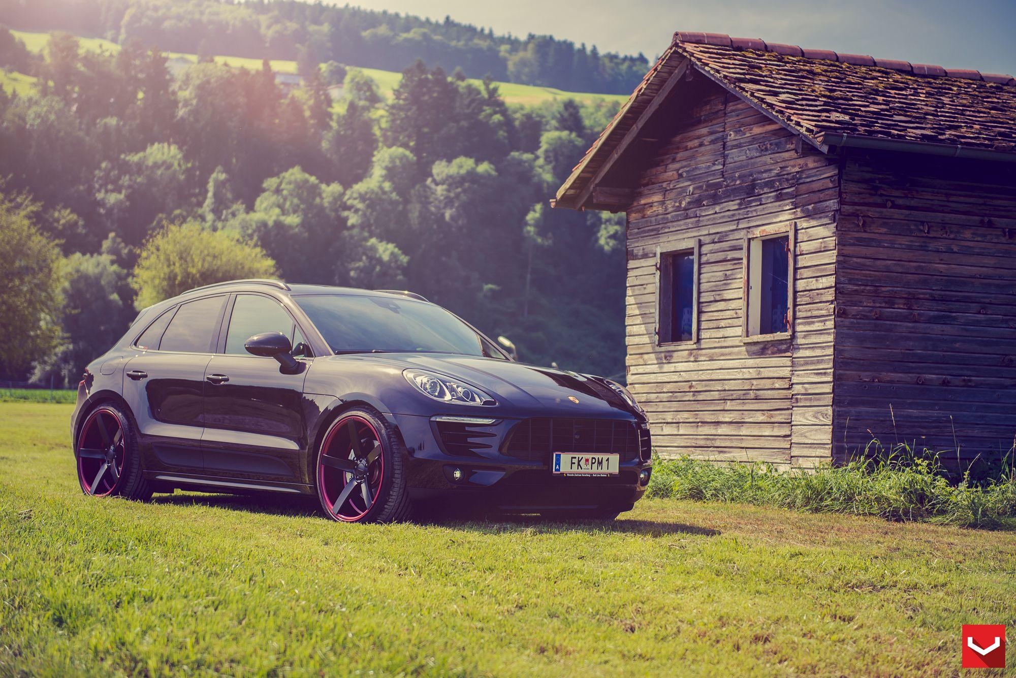 2000x1340 Porsche Macan Stanced on Custom Vossen Wheels, Desktop