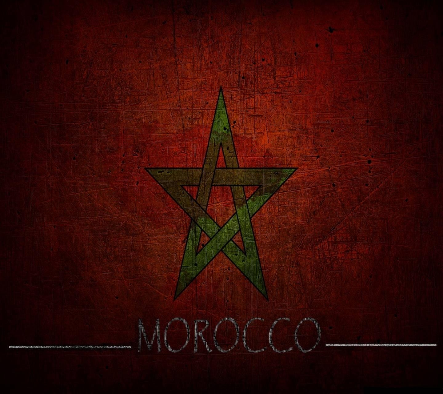 1440x1280 Moroccan Flag Wallpaper, Desktop