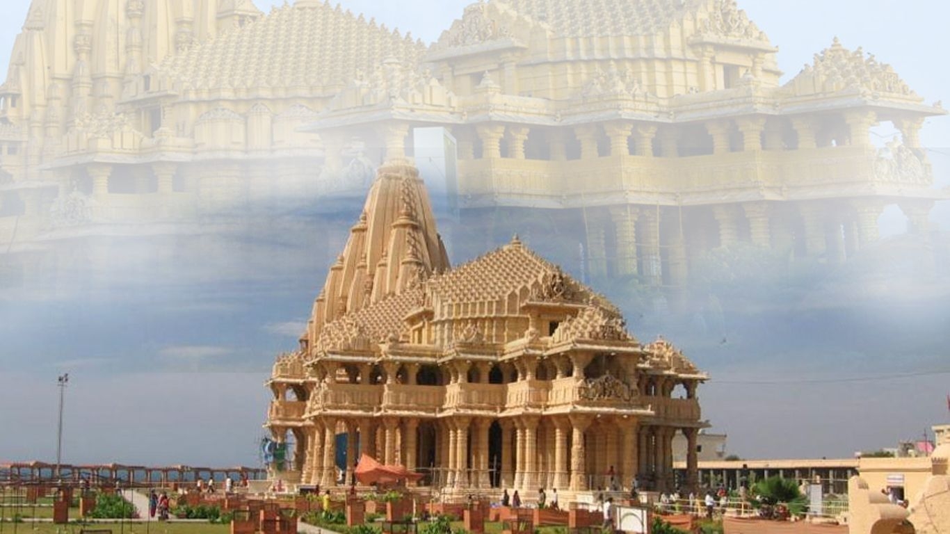 1370x770 Somnath temple, Desktop