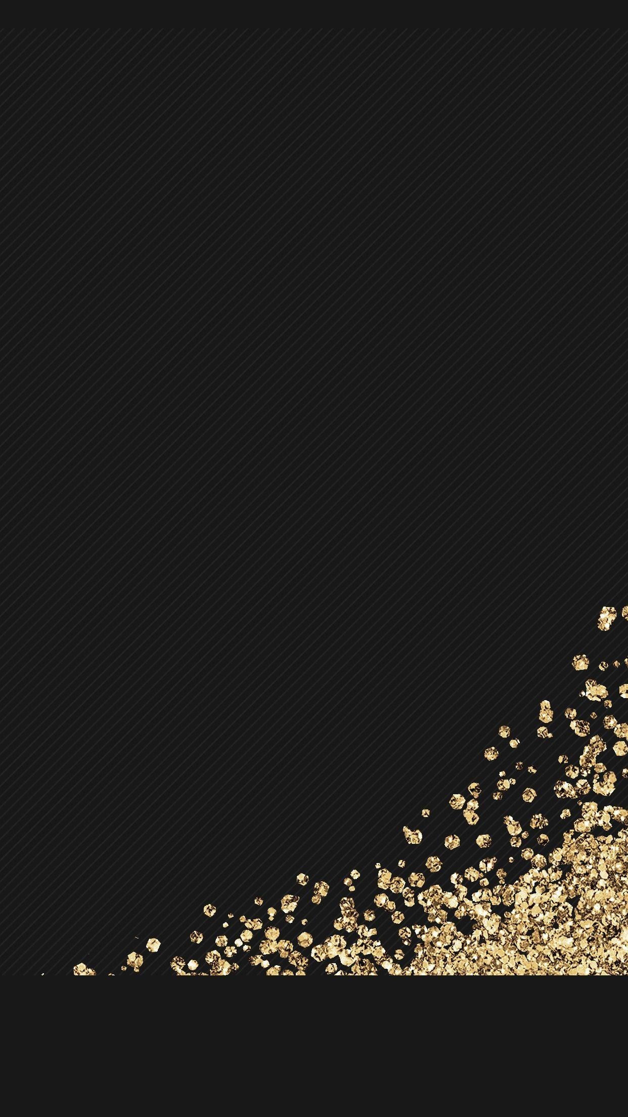 1250x2210 black, gold, glitter, wallpaper, background, iphone, android, HD, Phone