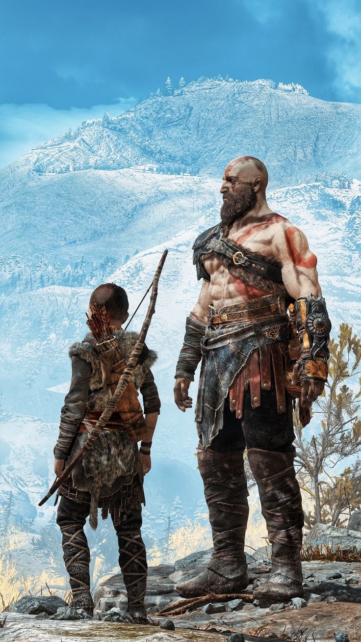 740x1310 Kratos and Atreus God of War Wallpaper. God of war, Kratos god of war, God of wars, Phone