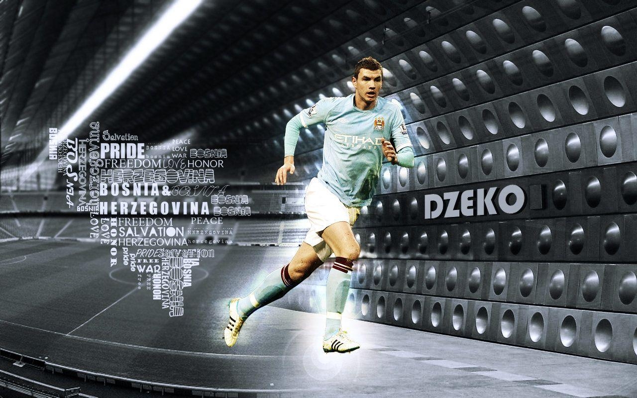 1280x800 Edin Dzeko Football Wallpaper, Desktop