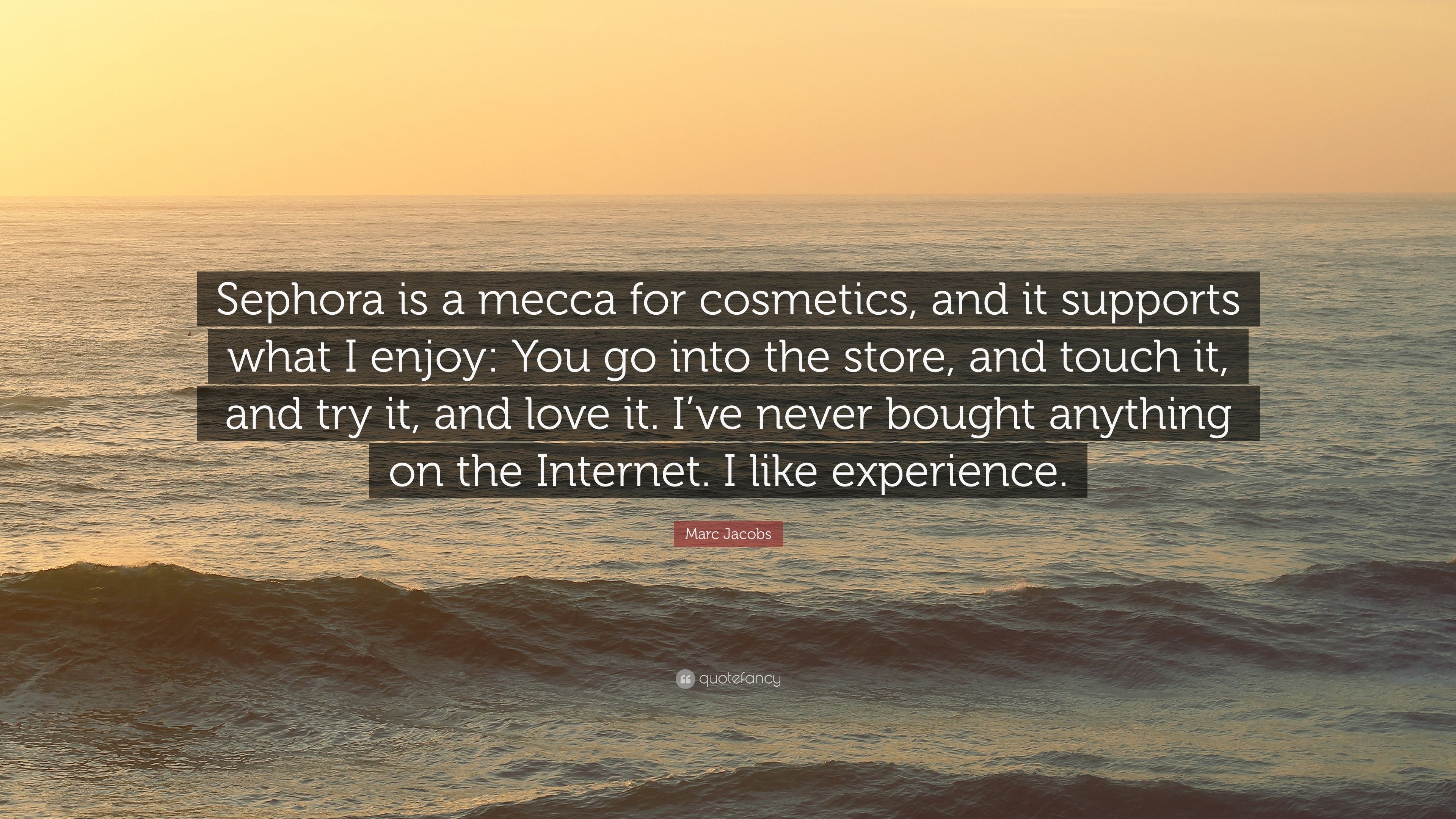 3840x2160 Marc Jacobs Quote: “Sephora is a mecca for cosmetics, and it, Desktop